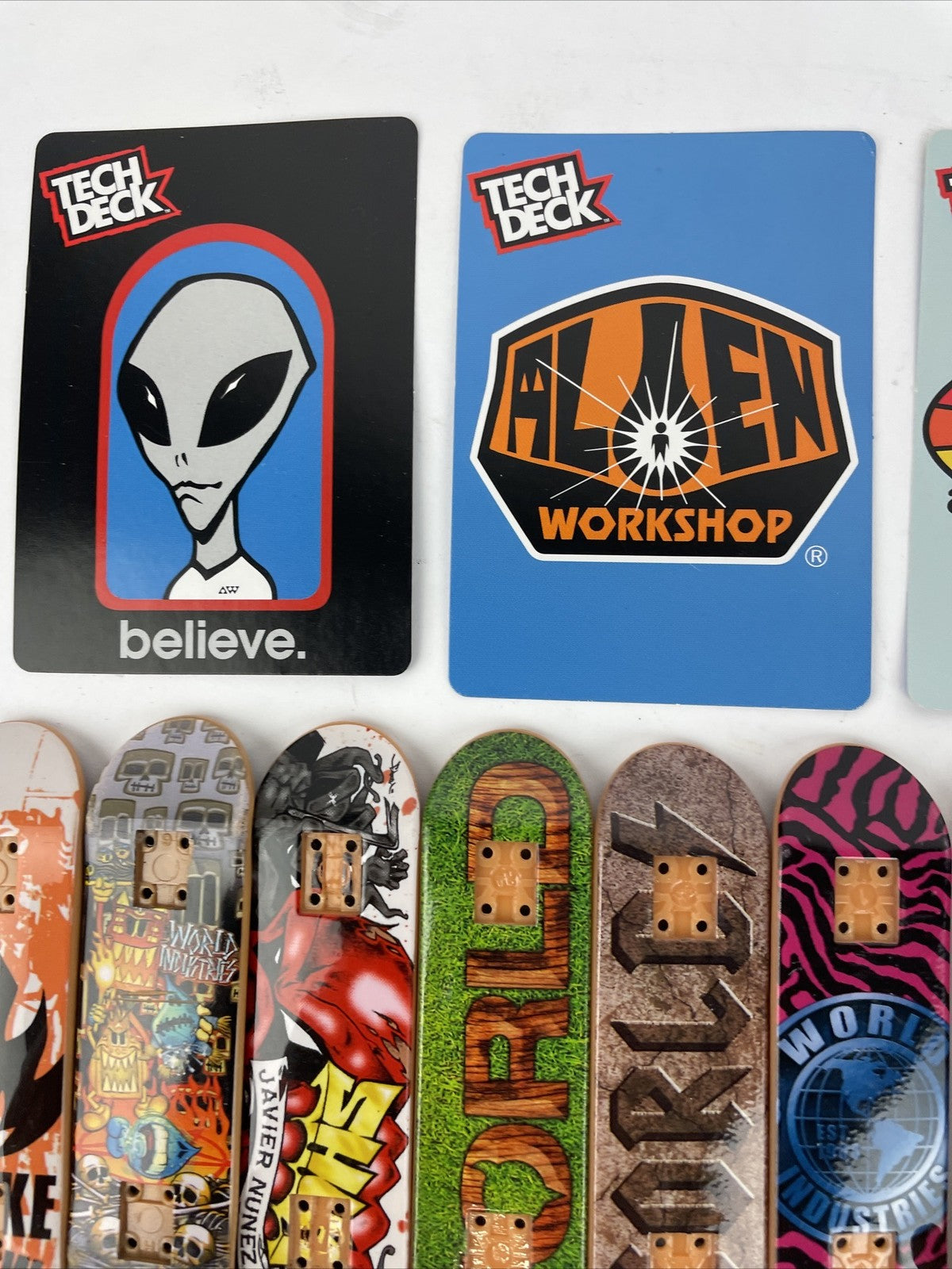 Vintage Tech Deck Lot Skateboard Fingerboard Flip Fiberlight Blind BUNDLE LOT