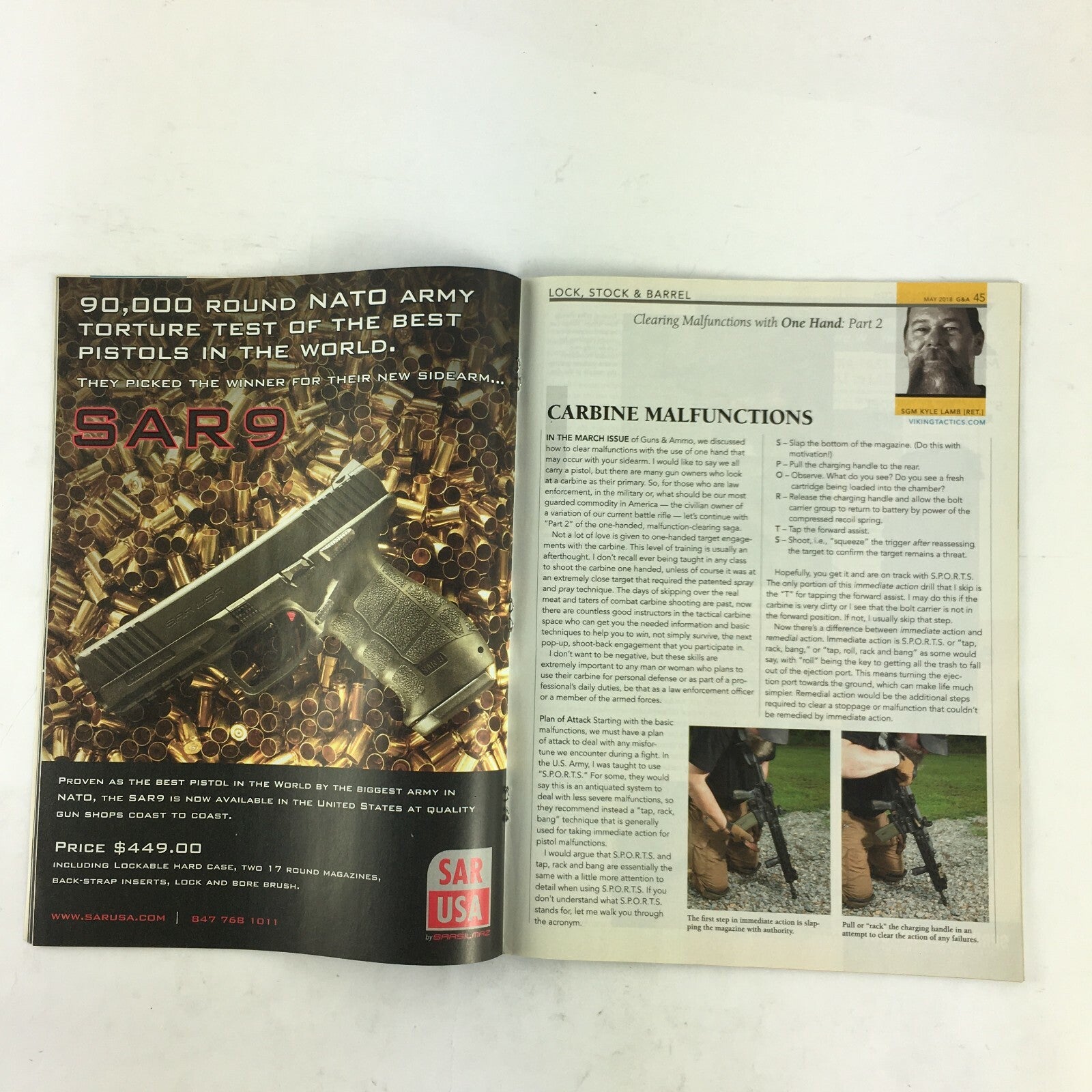 May 2018 Guns & Ammo Magazine Springfield Armory's First Response M1A Creedmoor