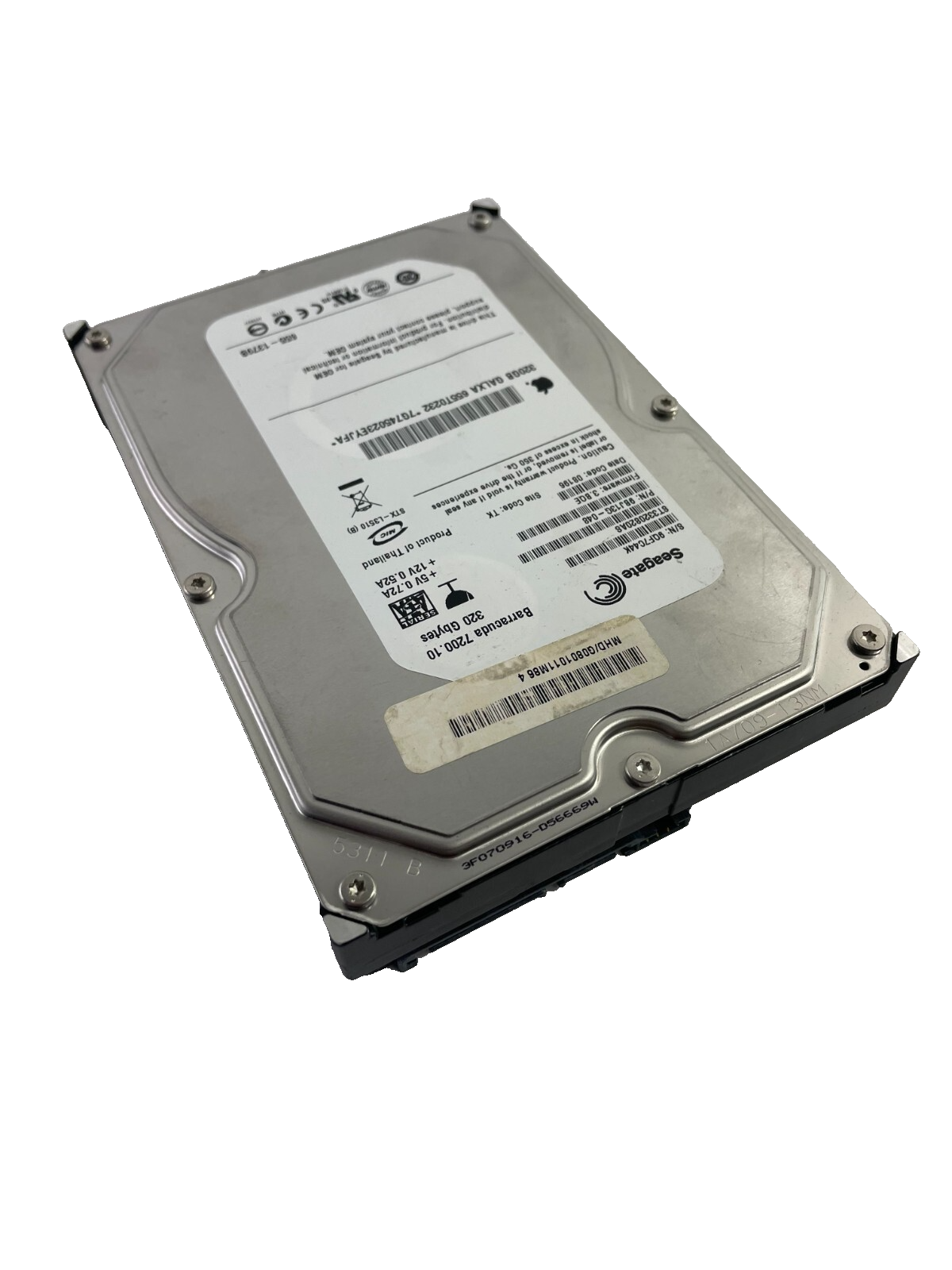 Seagate Model ST3320820AS Barracuda 7200. 10 Internal Drive 320GB Cache 16MB