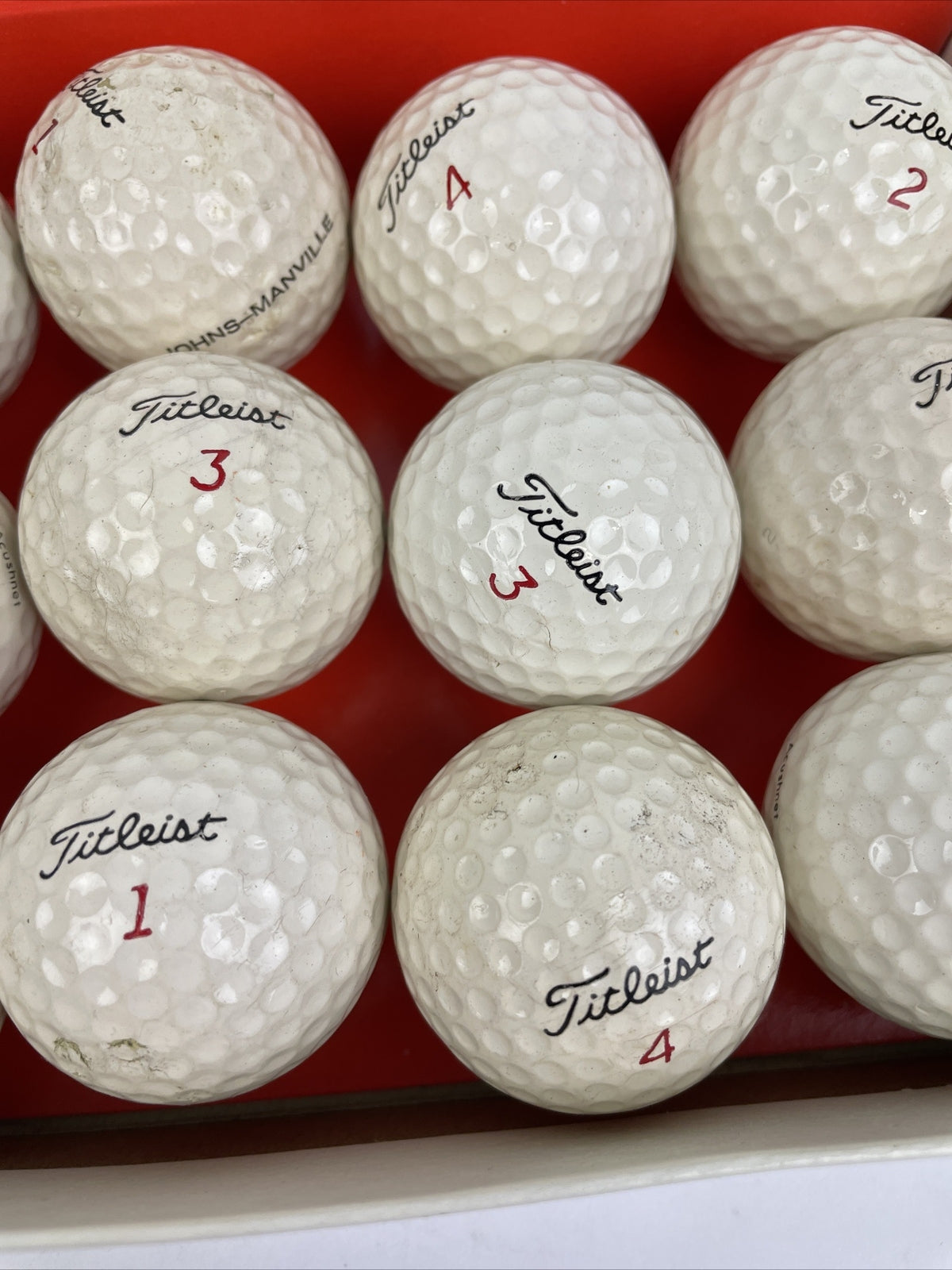 Vintage Titleist by Acushnet golf balls one dozen 12 ball set with original box collectible golf memorabilia display piece