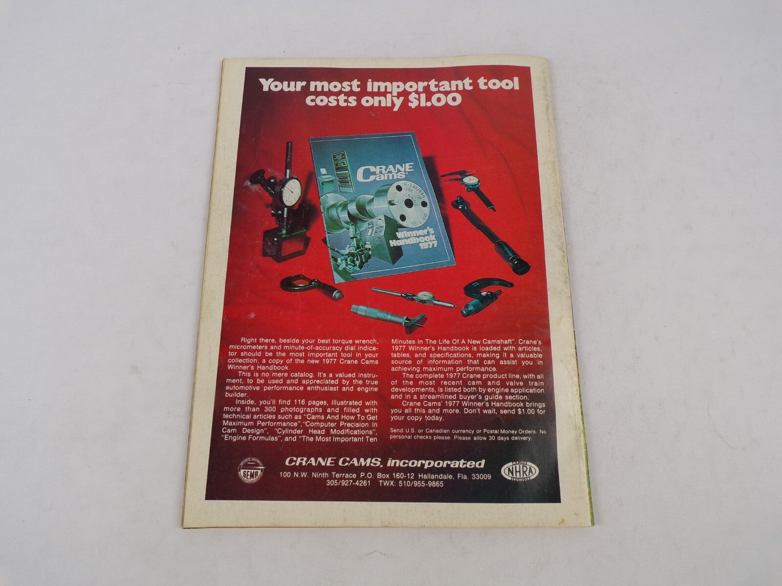 February 1977 Hot Rod Magazine Giant Chevy Street Issue! Wild Chevy Monza For Th