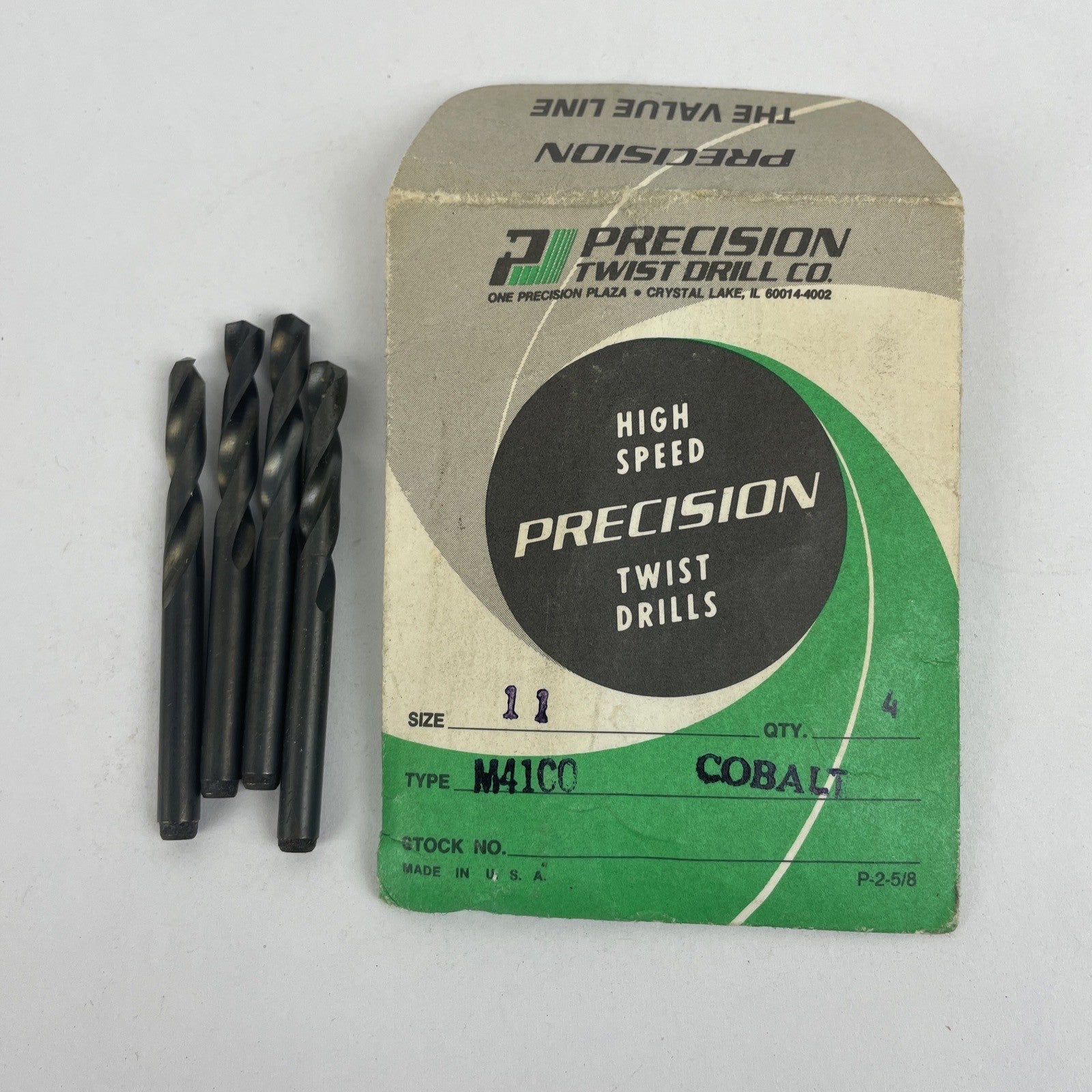 Vintage LOT OF 20 NEW Twist Drill DRILL BITS CARR LANE , Precision Twist Co. USA