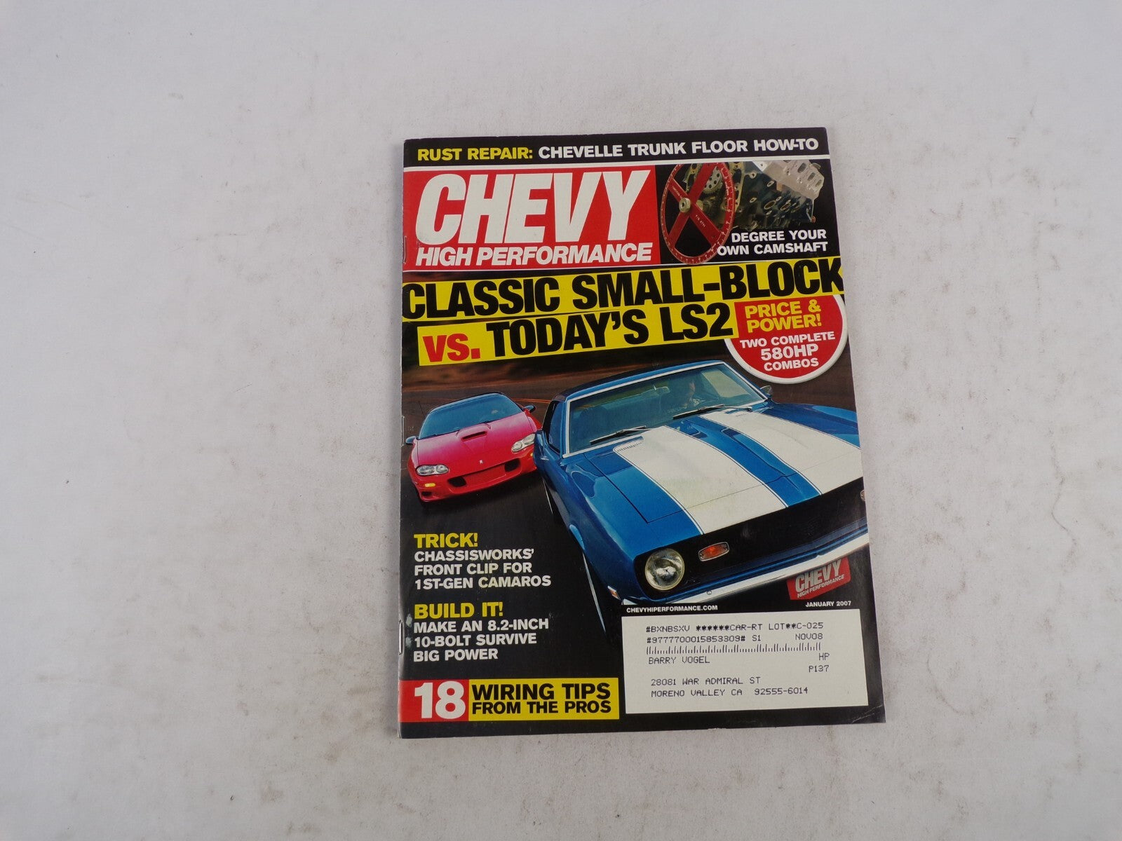 January 2007 Chevy High Performance Classic Small-Block Vs. Today's LS2 Rust