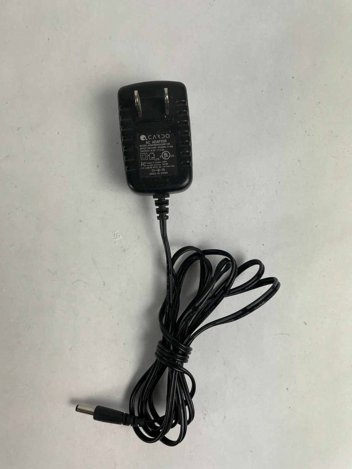 Genuine Cardo KSAFB0900030W1USAC Adapter Output 9V 300mA Power SupplyAdapter A52