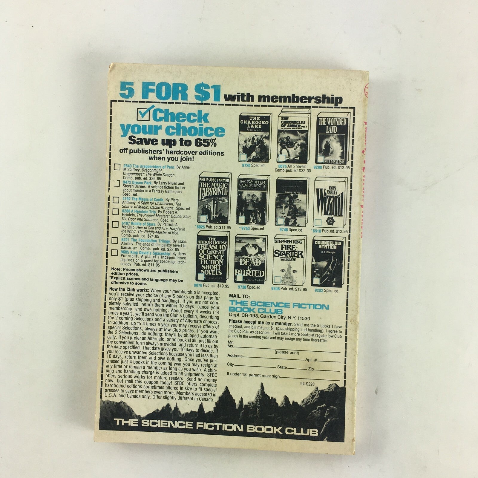 October Fantasy & Science Fiction Magazine George R.R.Martin Philip K.Dick Keith