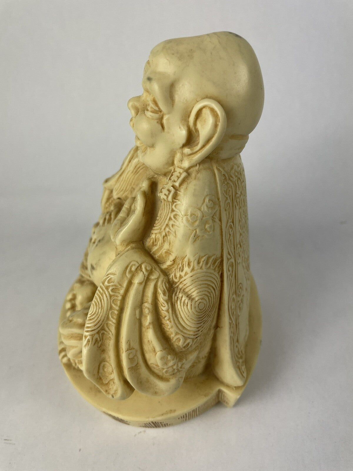 Vintage Buddha Hand carved Figurines Figure Statue Statuette 