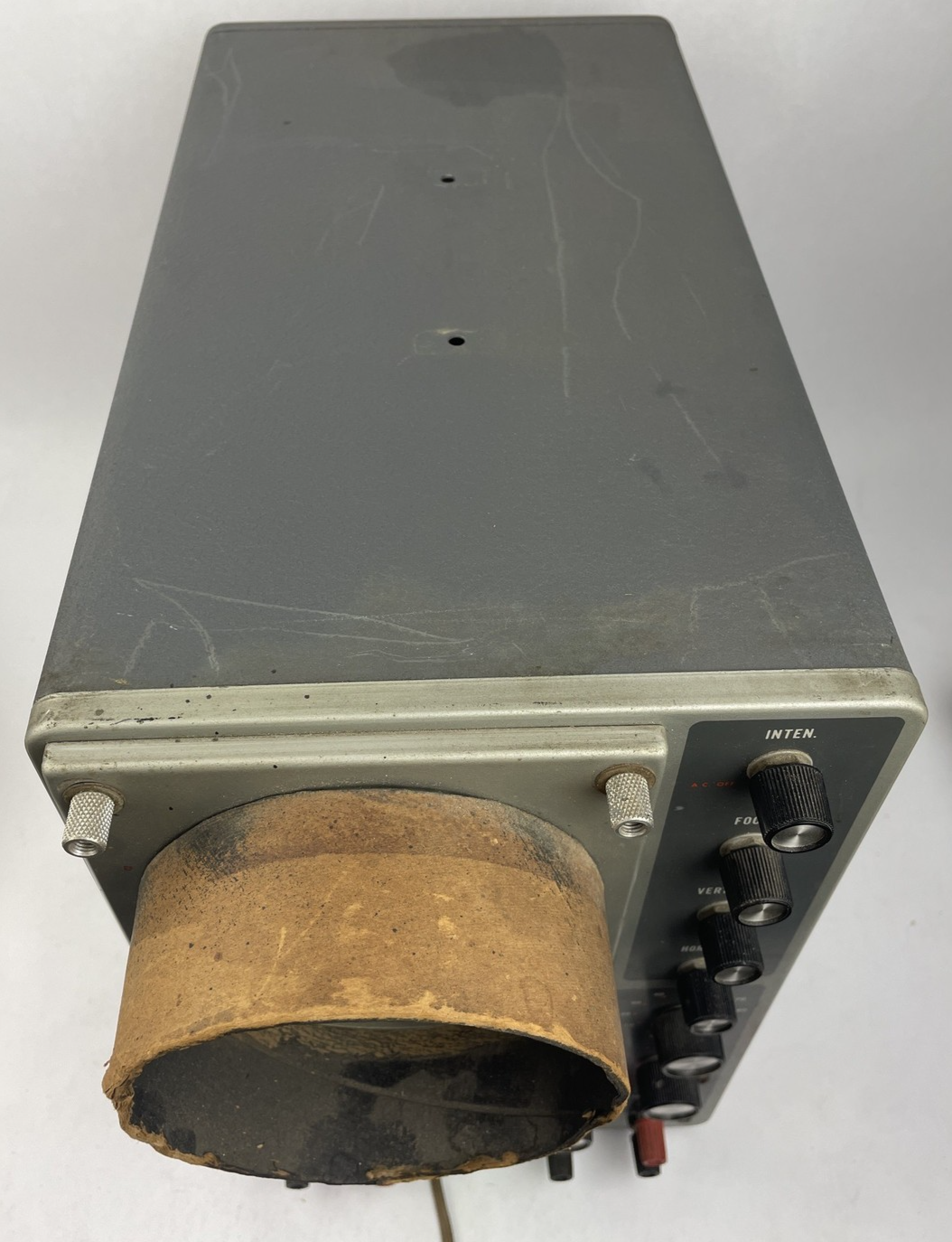 Vintage Heathkit Laboratory Oscilloscope Model 10-12 Vacuum Tube Powers On LOOK