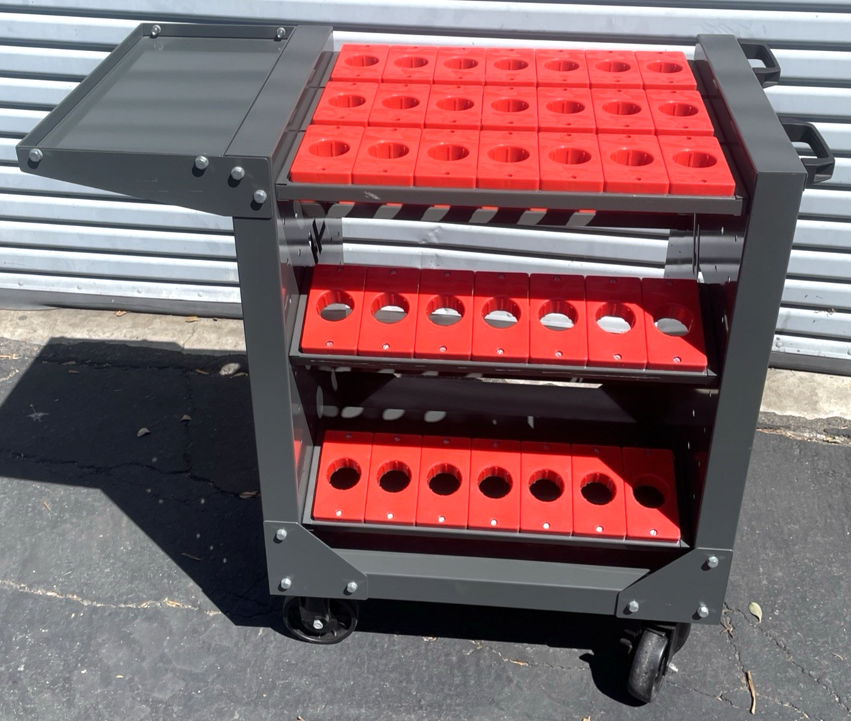The Haas 40-Taper Tool Push Cart Tool Holder CNC Machine Tool Cart " Holds  49 "