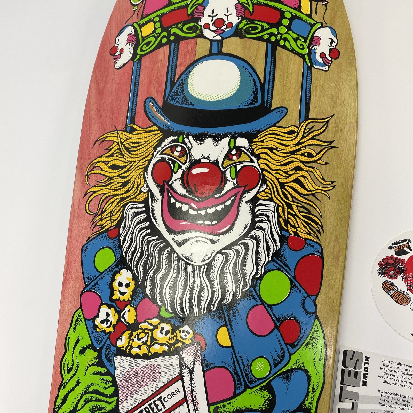 John Schultes A Series Clown H-Street Skateboard Deck Limited Edition #04 of 136