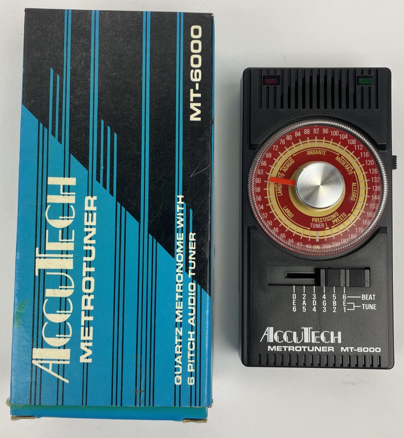 Accutech Model MT-6000 Metrotuner Tuner & Quartz Metronome 6 Pitch Audio Tuner