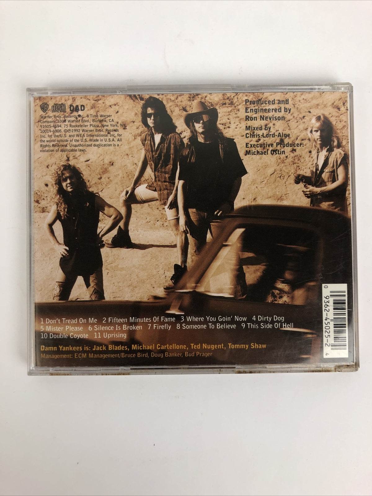 Damn Yankees " Dont Tread " Digital Audio CD 1992 Mint Disc Guaranteed #56