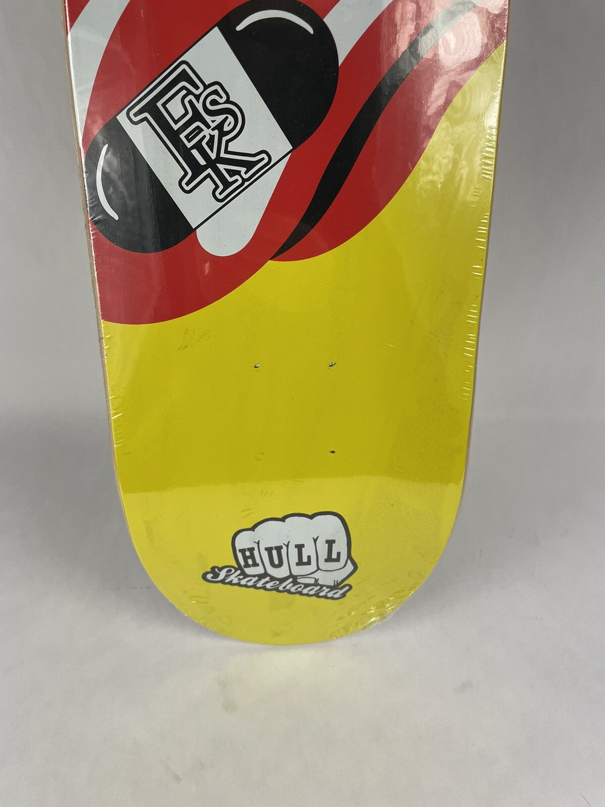 Hull Skateboards Tongue and Lips Logo 8.125-inch hard rock maple skateboard deck with premium graphic design.