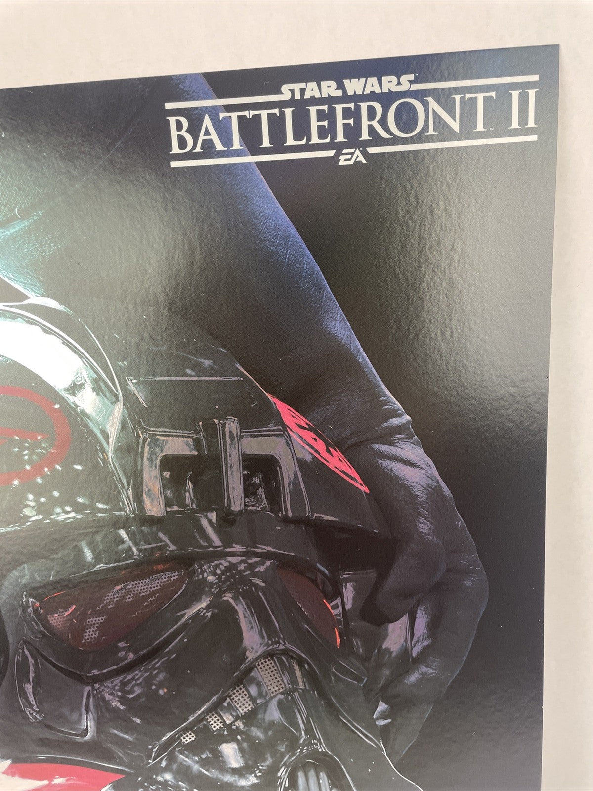 STAR WARS BATTLEFRONT II Foil Promo Poster EA Playstation 9236/10000 RARE 2017