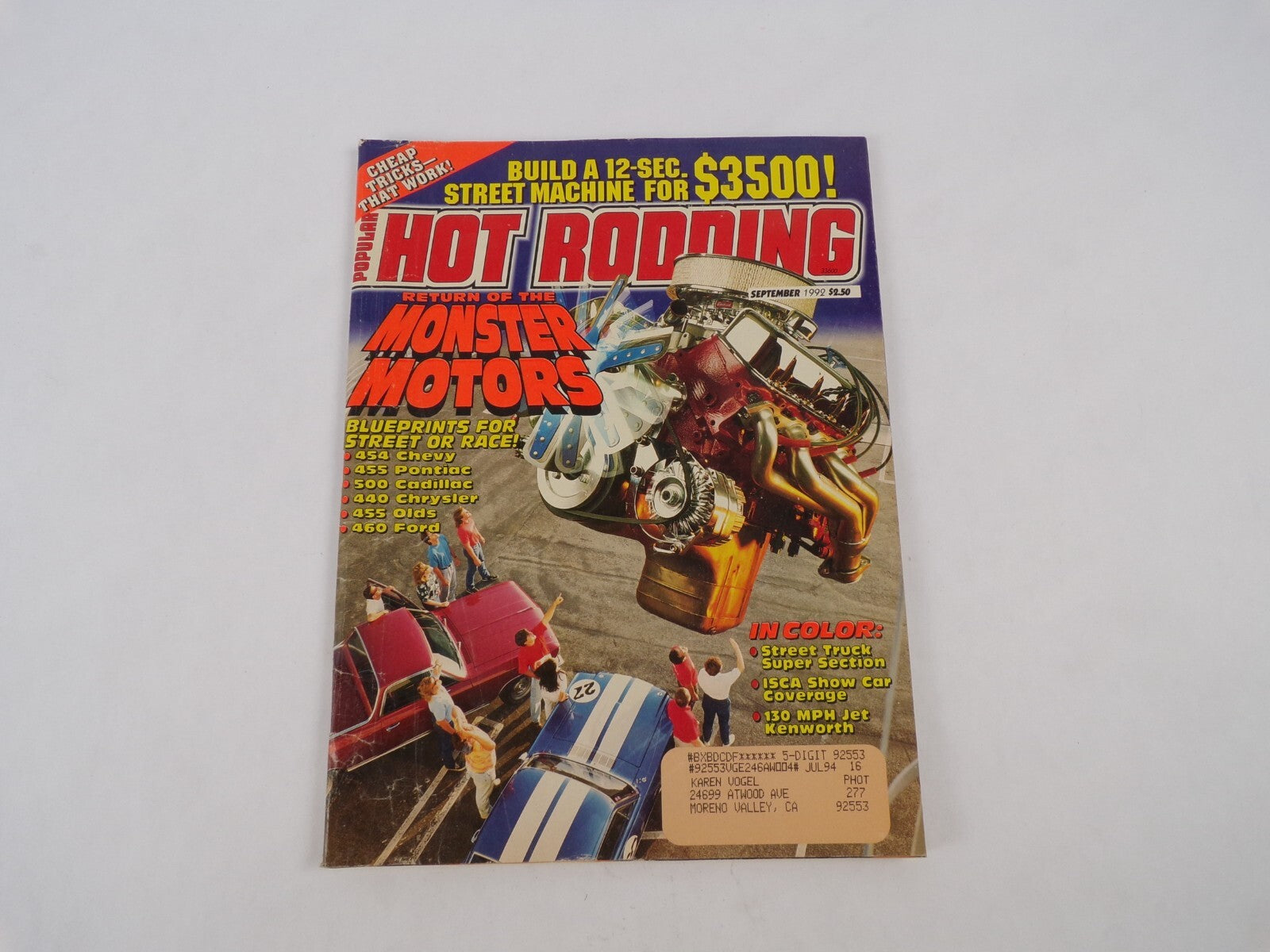 July 1994 Hot Rodding Magazine  Return Of The Monster Motors Blueprints For  Or