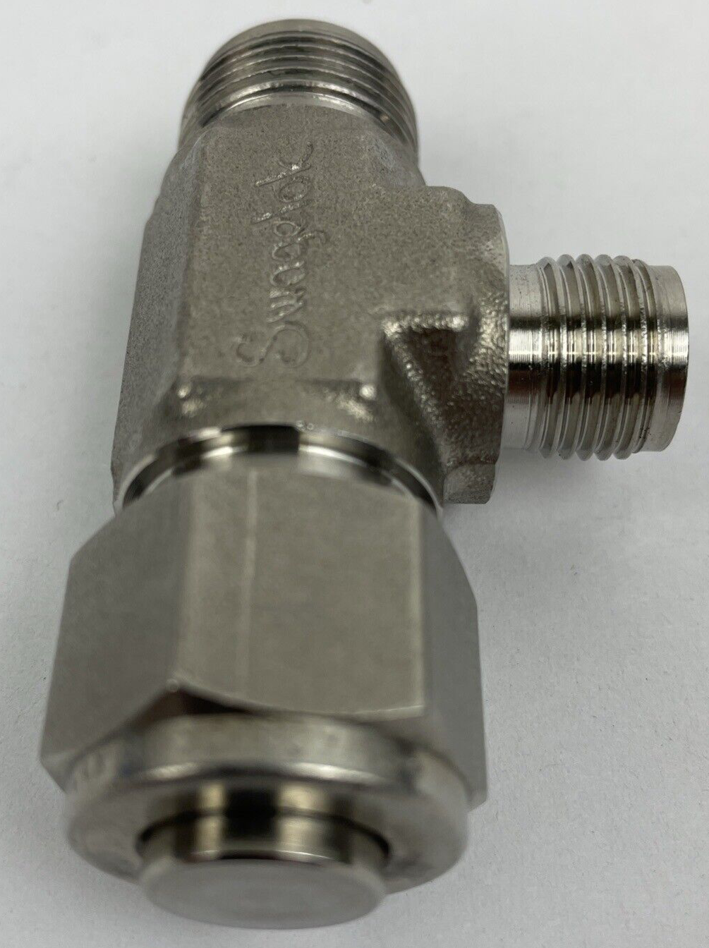 OEM  Swagelok T Tee Fitting 316 SMY with One End Cap Stainless Steel