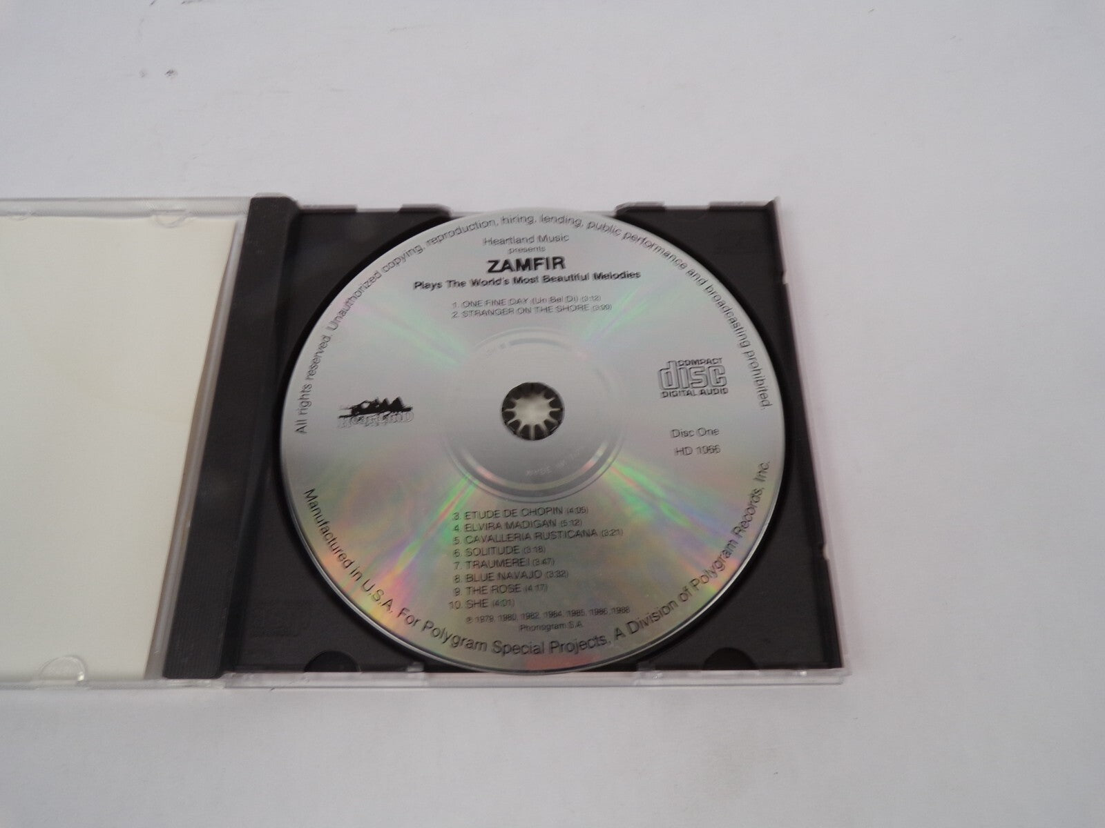 Zamfir Plays the World's Most Beautiful Melodies One Fine Day Stranger On CD#67