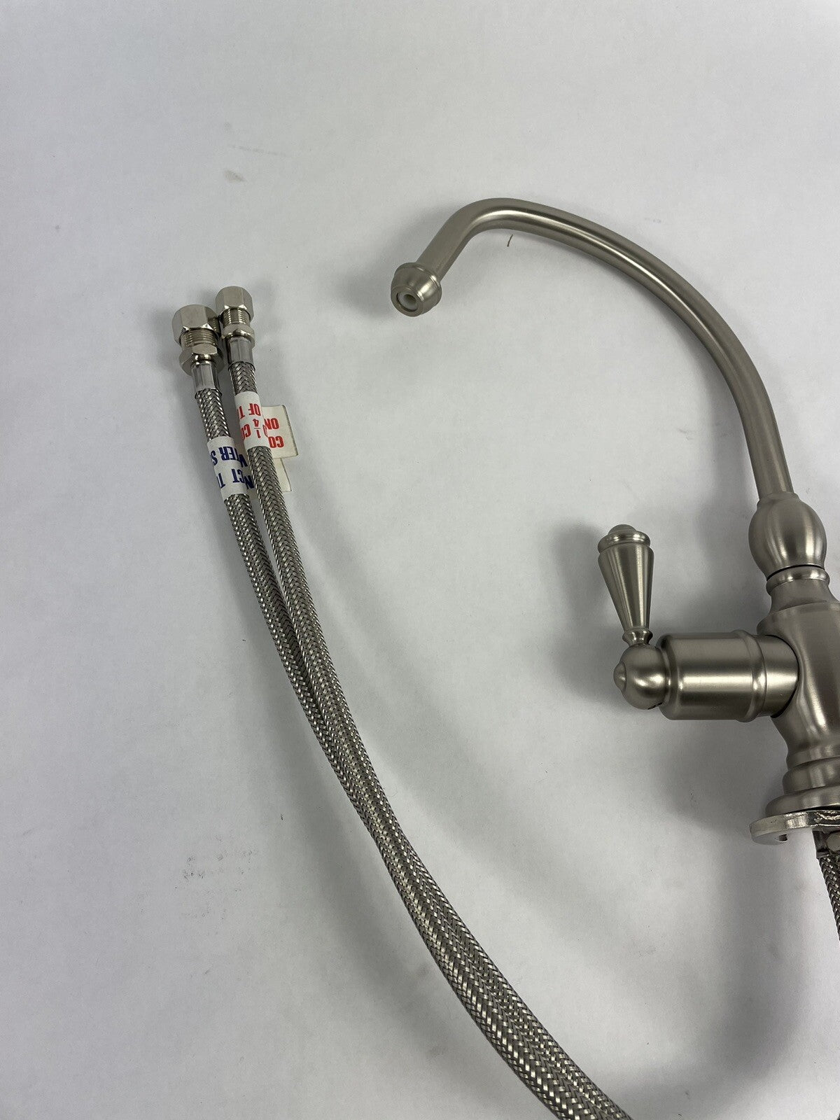 Mountain Plumbing Little Gourmet MT1201 BRN brushed nickel hot and cold kitchen faucet