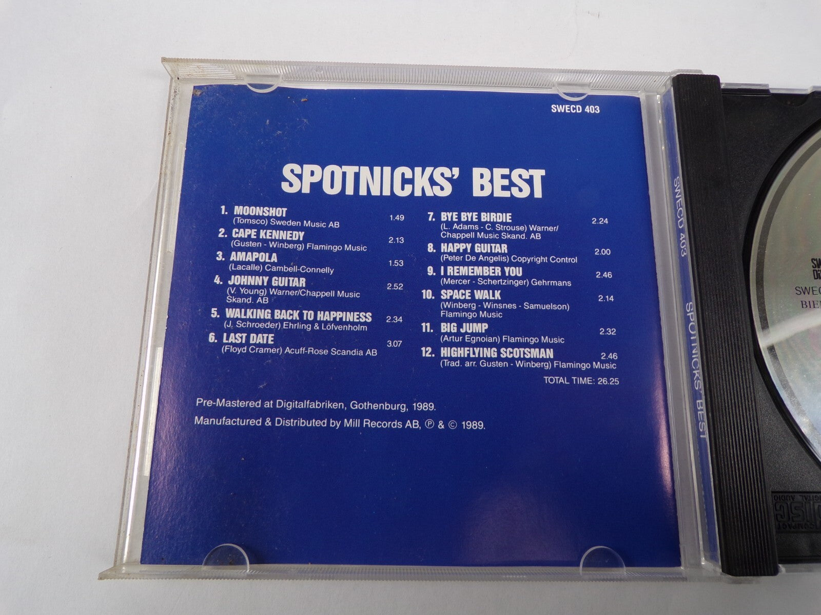 Spotnicks' Best Moonshot Cape Kennedy Amapola Johnny Guitar Last Date CD#61