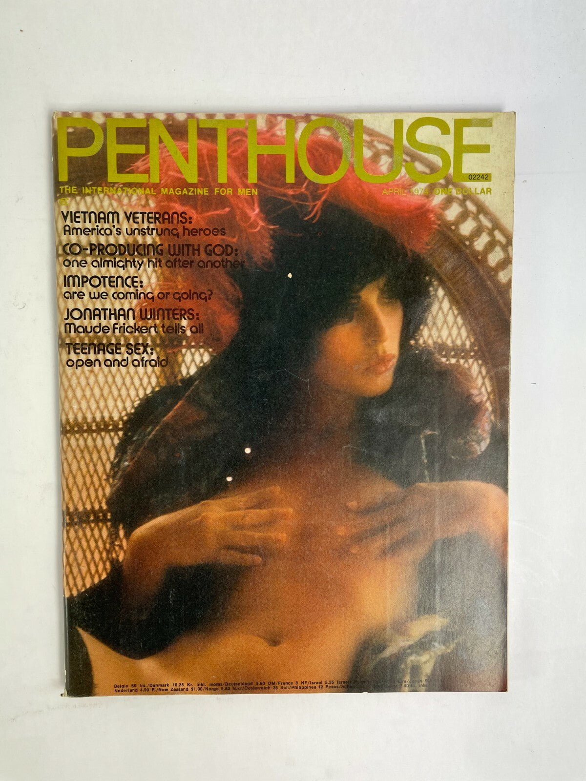 April 1974 Penthouse Magazine Co-Producing With God Jonathan Winters Impotence