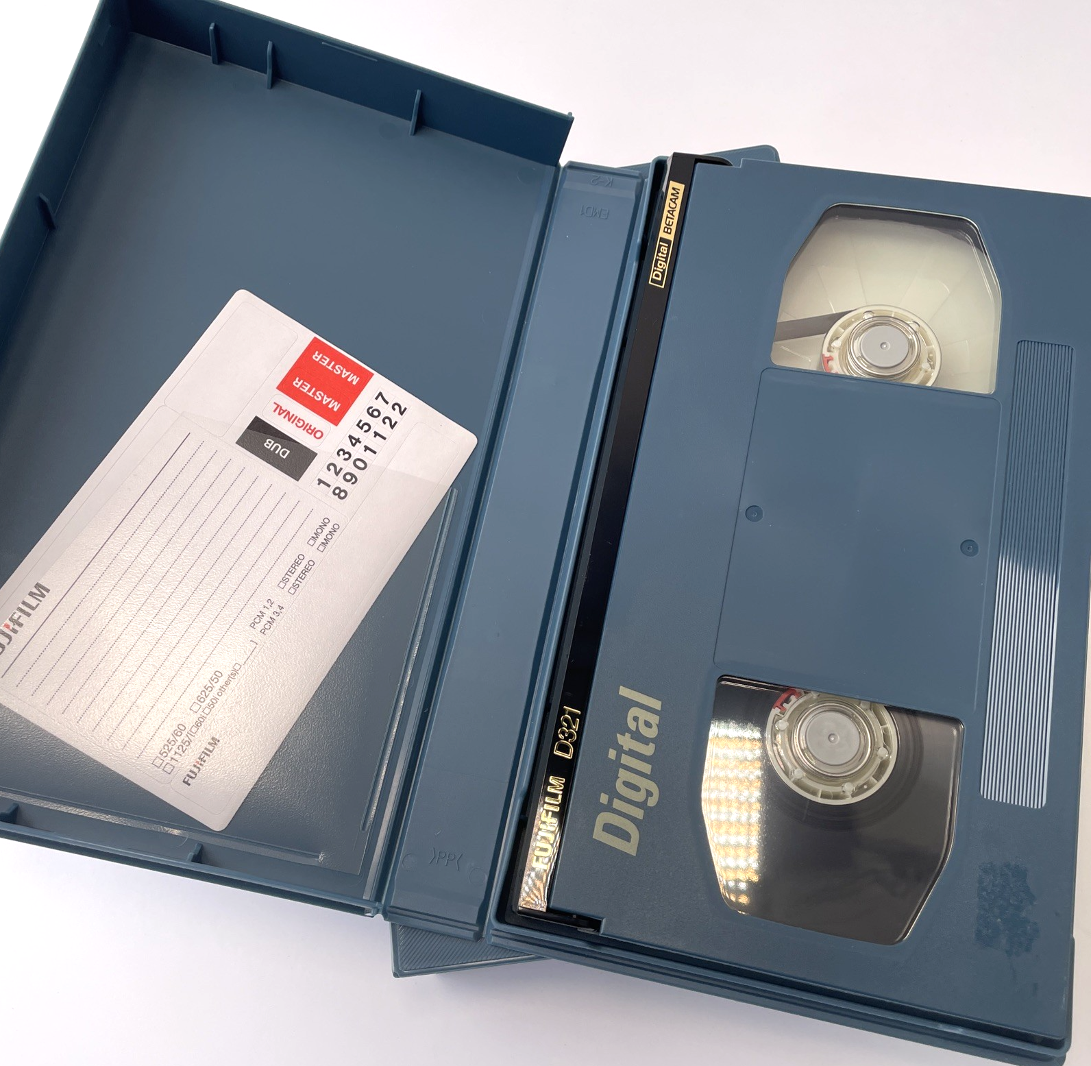 Lot of 3 x Fujifilm Corp. Digital Betacam D321 D124L Tape Made in Japan