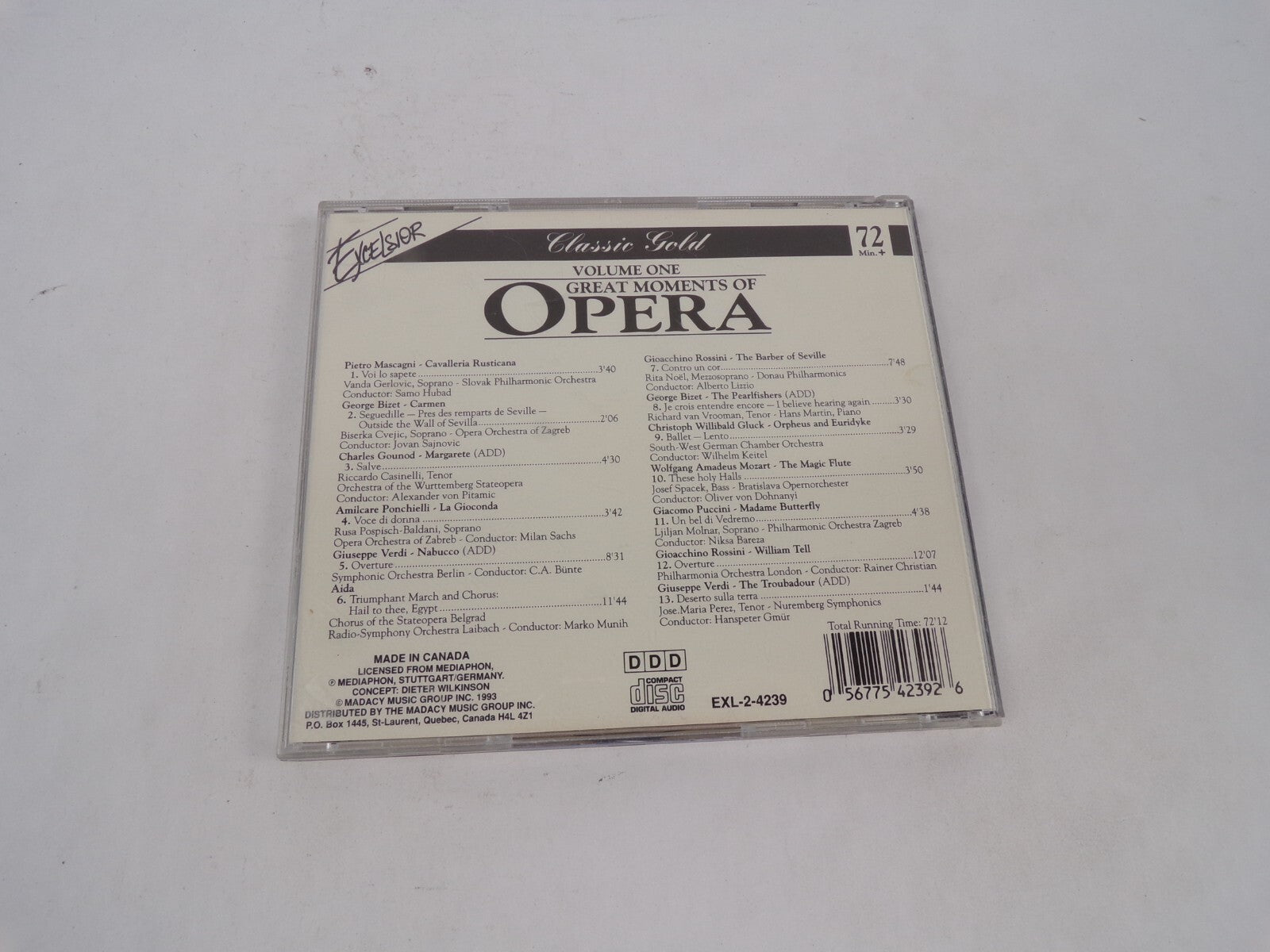 Great Moment Of Opera Voi Lo Sapete Vanda Gerlovic, Soprano-Slovalk PhilharCD#69