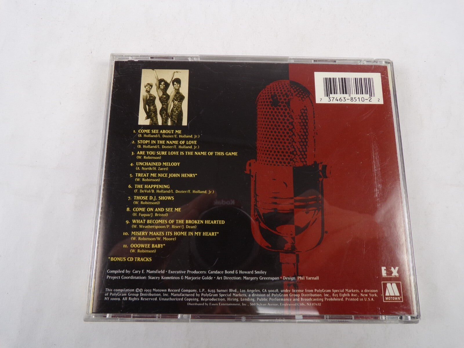Motown Legends Diana Ross &The Supremes Come See About Me Ooowee Baby CD#56