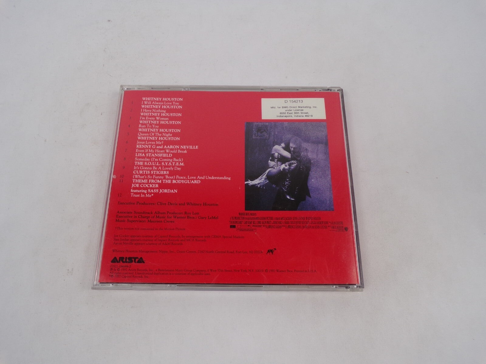 The Bodyguard Original Soundtrack Album Kevin Costner Whitney Houston I WilCD#71