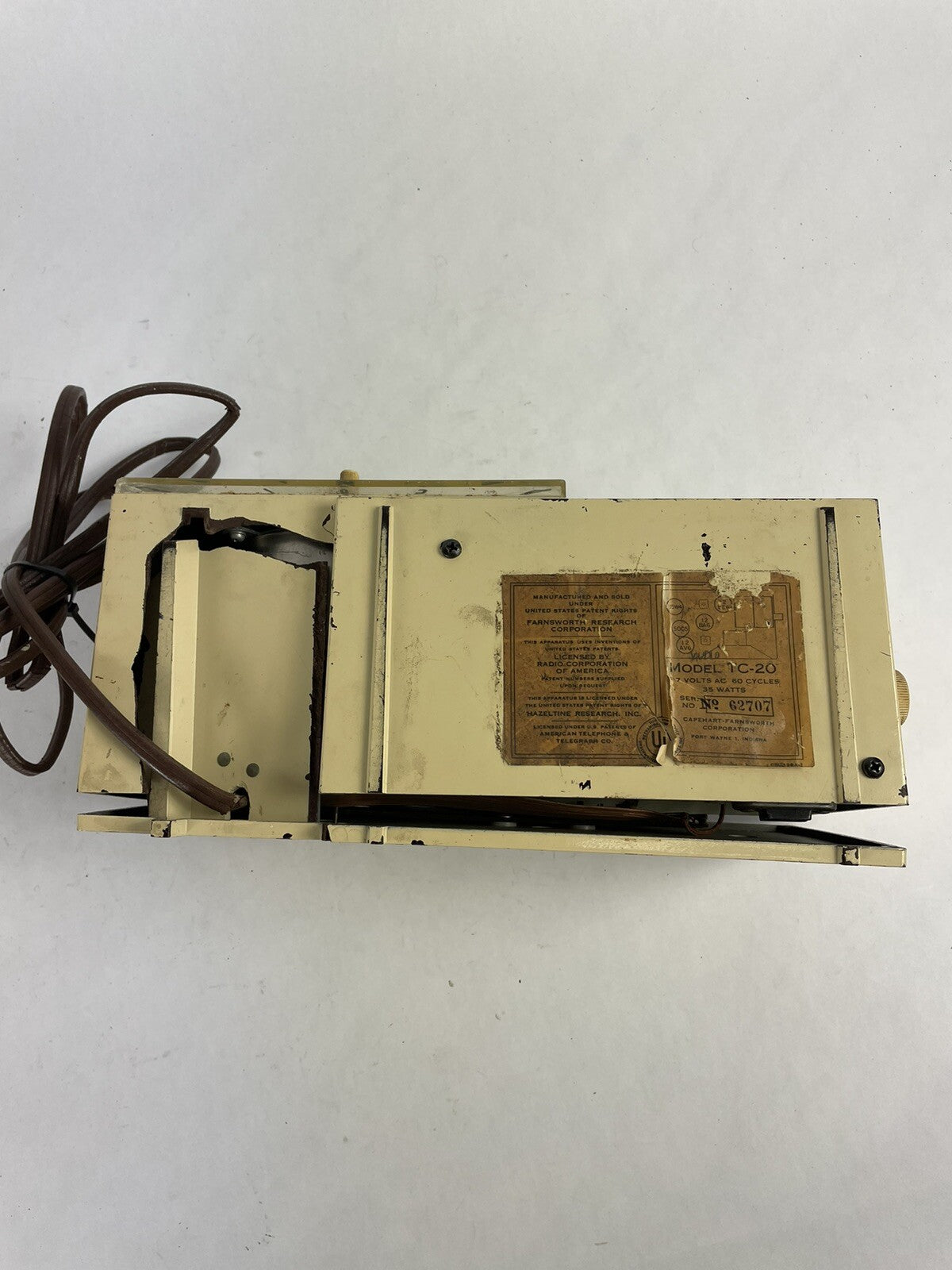 Vintage 1953 Capehart Clocks TC-20