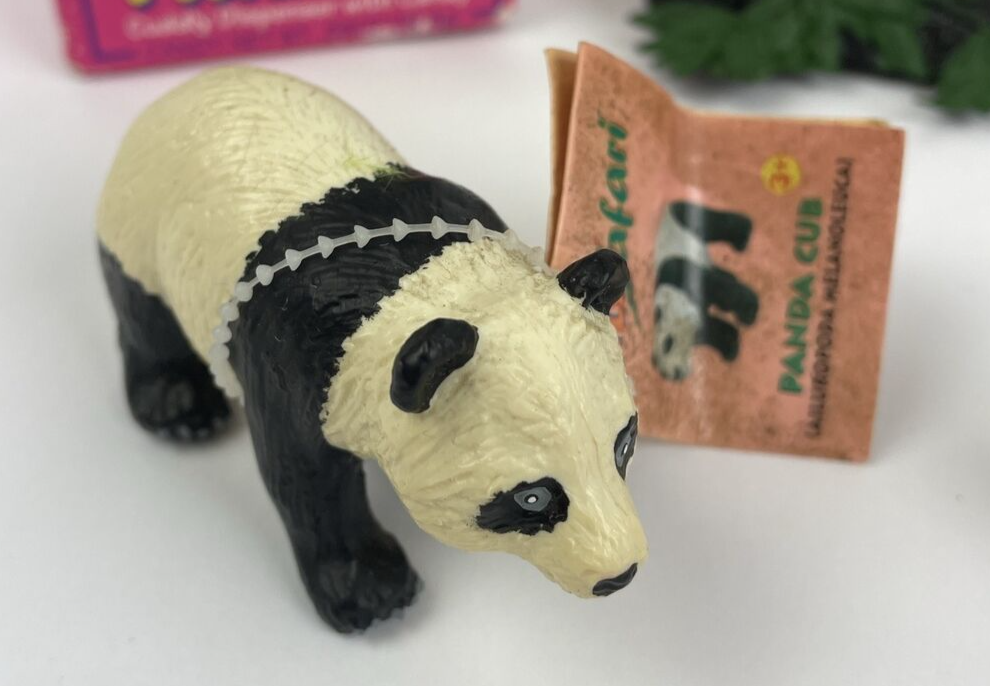 Lot Of 9 x  Assorted Panda Bear Sculpture FIGURINES Gunus Ailuropoda + Furry Pez
