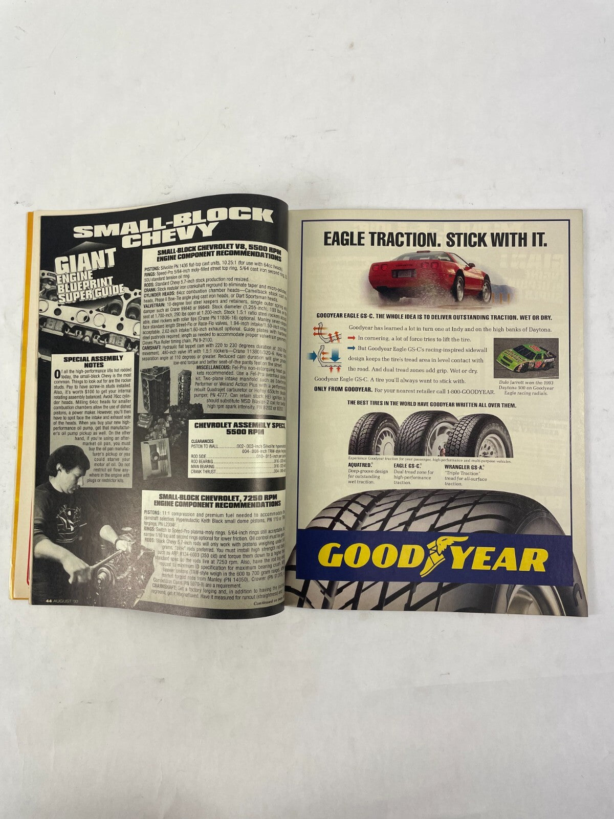 August 1993 Hot Rodding Magazinee Giant Engine Blueprint Super Guide Under RPM