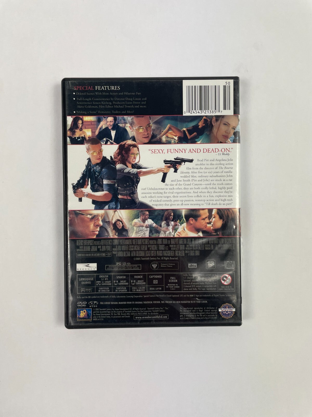 Mr & Mrs Smith Smart And Sexy Brad Pitt Angelina Jolie Jeff Mann Doug LimanMovie