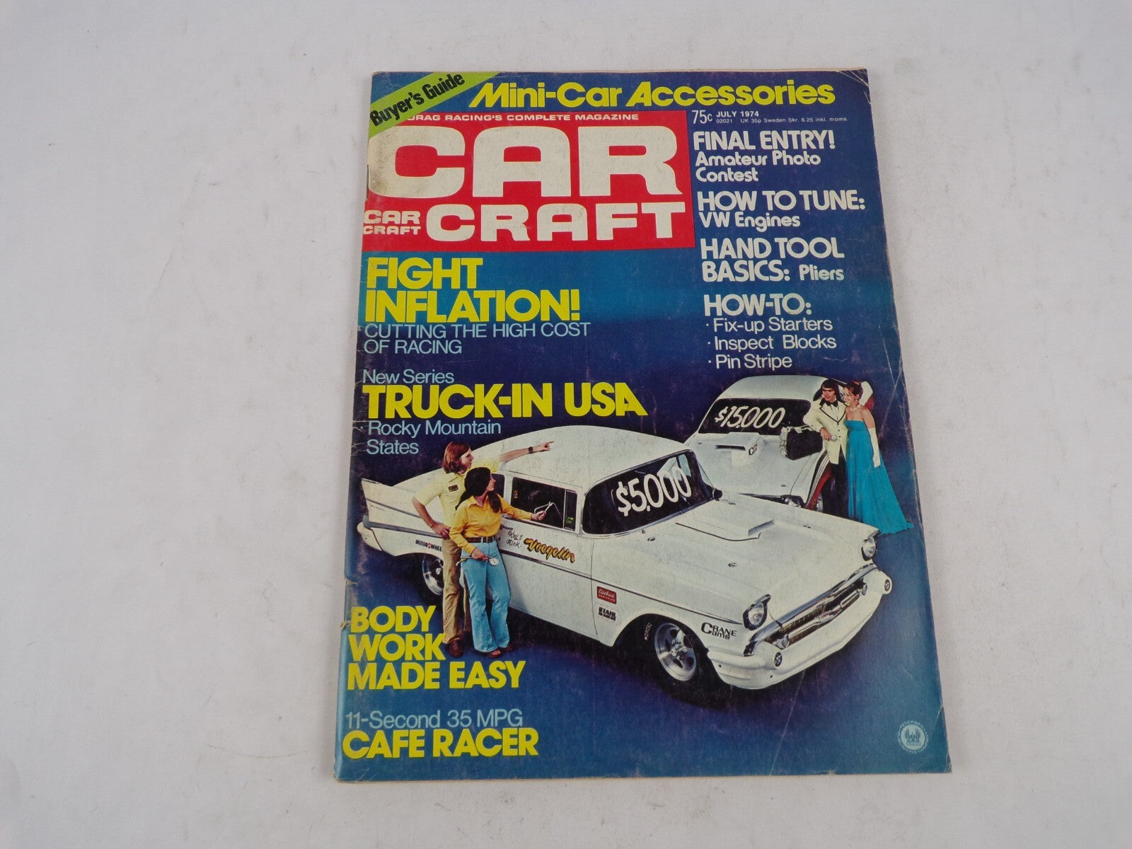 July 1974 Car Craft Fight Inflation! Mini-Car Accessories New Series Truck-In