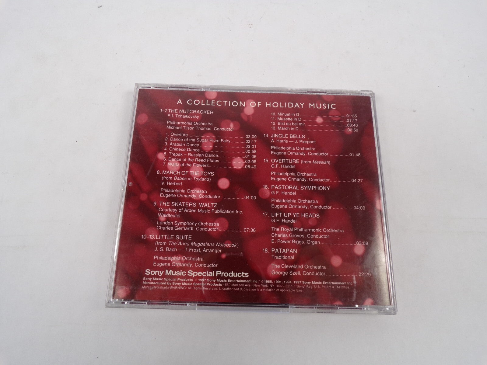 A Collection Of  Holiday Music The Nutcracker Overture Dance Of The Sugar CD#25
