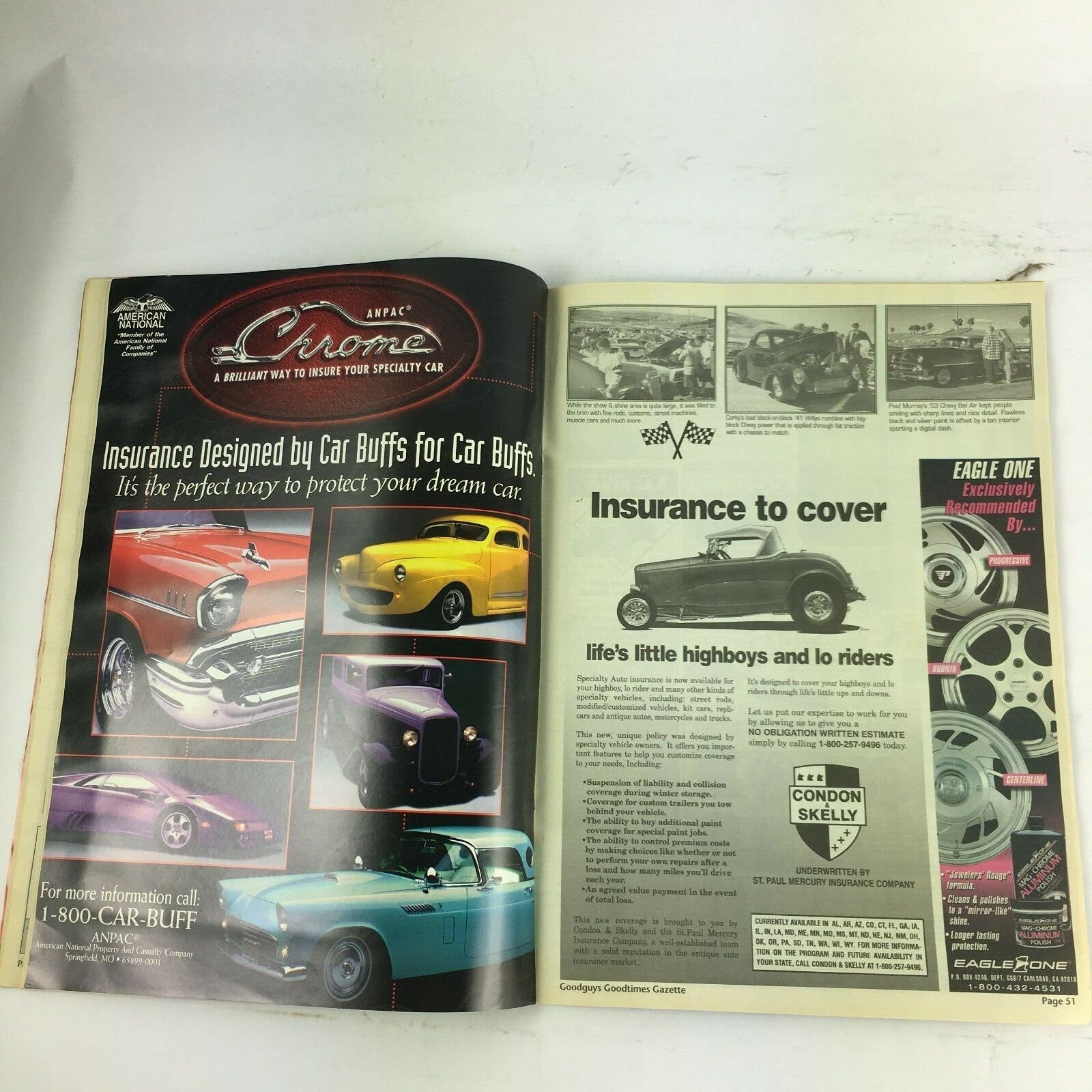 February 1997 Goodguys Goodtimes Gazette Magazine Miles of Smiles Across America