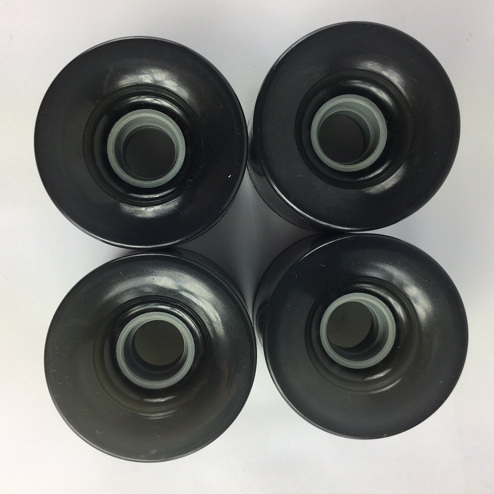 50 Sets 70mm x 50mm 78A Longboard Cruiser Wheels Smoke Black Clear USA Made