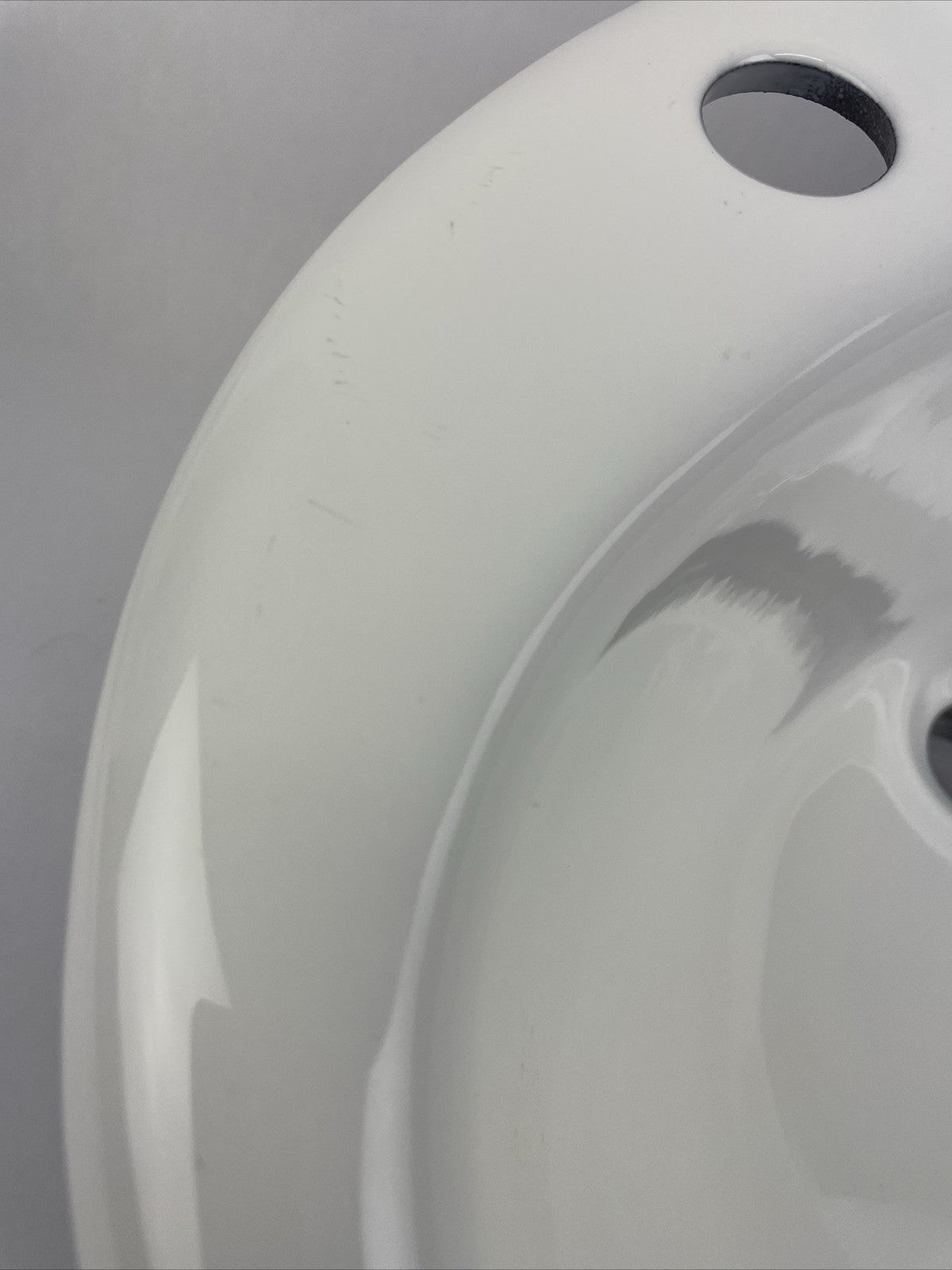 KOHLER K-2904 Farmington white cast iron drop in bathroom sink 8 inch widespread faucet centerset NOS
