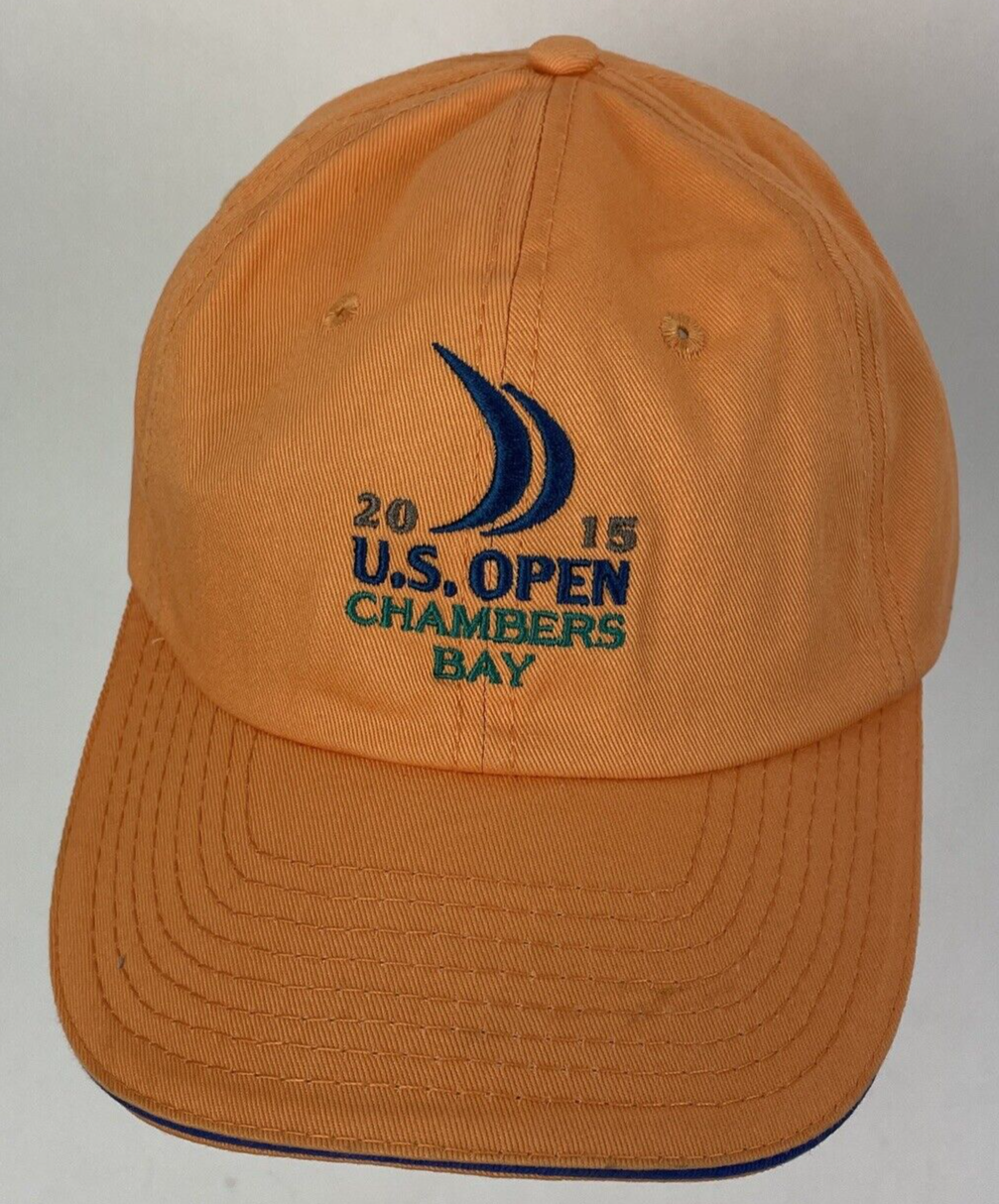 2 x Open Golf Hat 2018 Shinnecock Hills 2015 Chambers Bay USGA Member Adj Strap