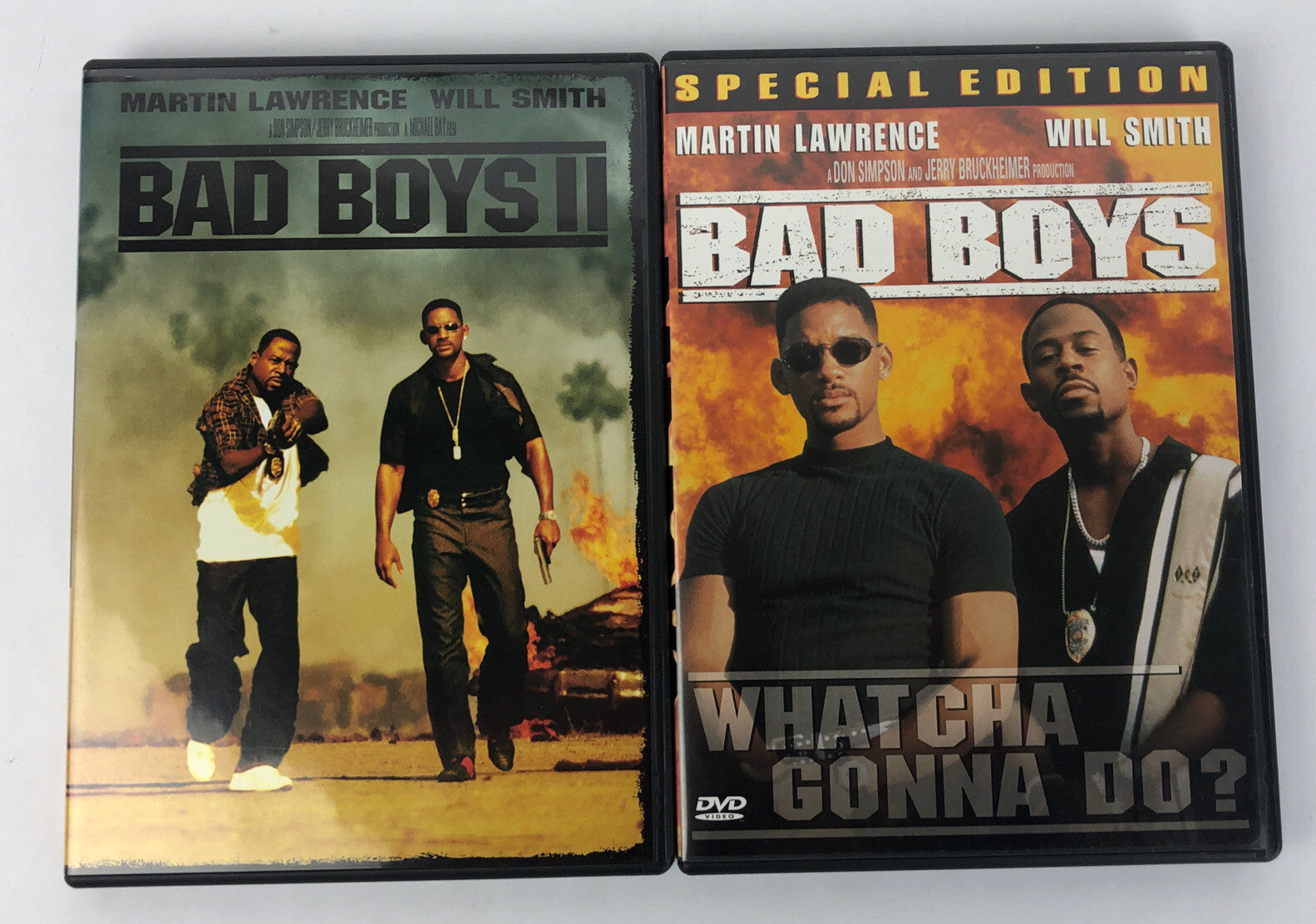 Will Smith Action Comedy DVD Lot Of 2 - Bad Boys / Bad Boys 2 * Mint Discs