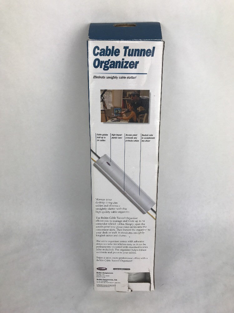 NEW Belkin White Cable Tunnel Organizer  F8B020-WHT ULTRA FAST SHIPPING