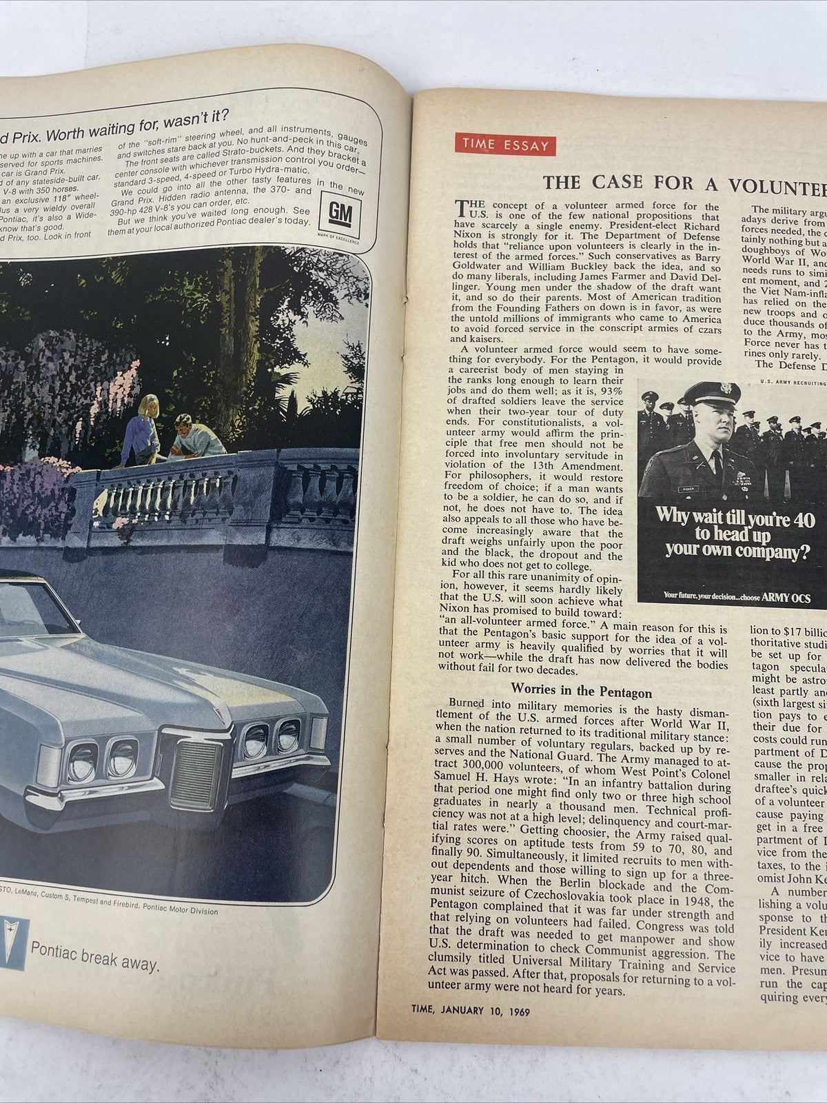 Time Magazine Back Issue, Jan 10, 1969, Senator Edward Kennedy: Democrats Regrp