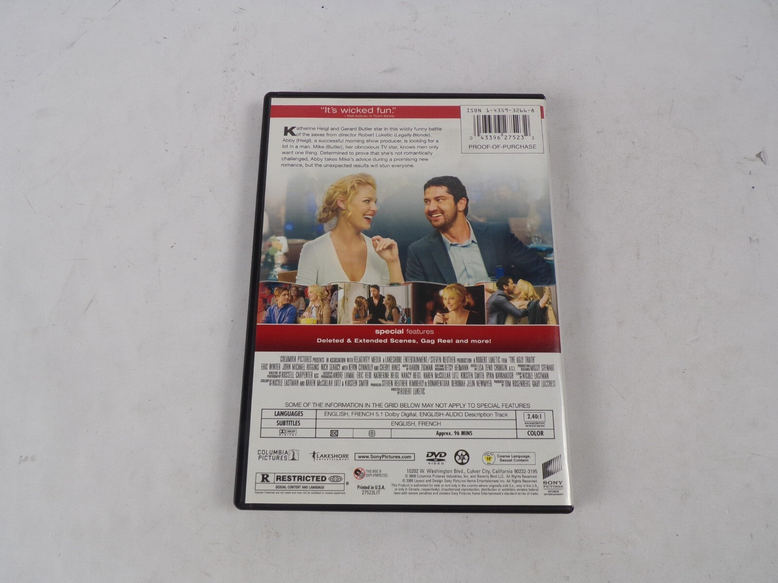 The Ugly Truth Katherine Heigl Gerard Butler "A Sssy, Sexy, Screwball DVD Movies