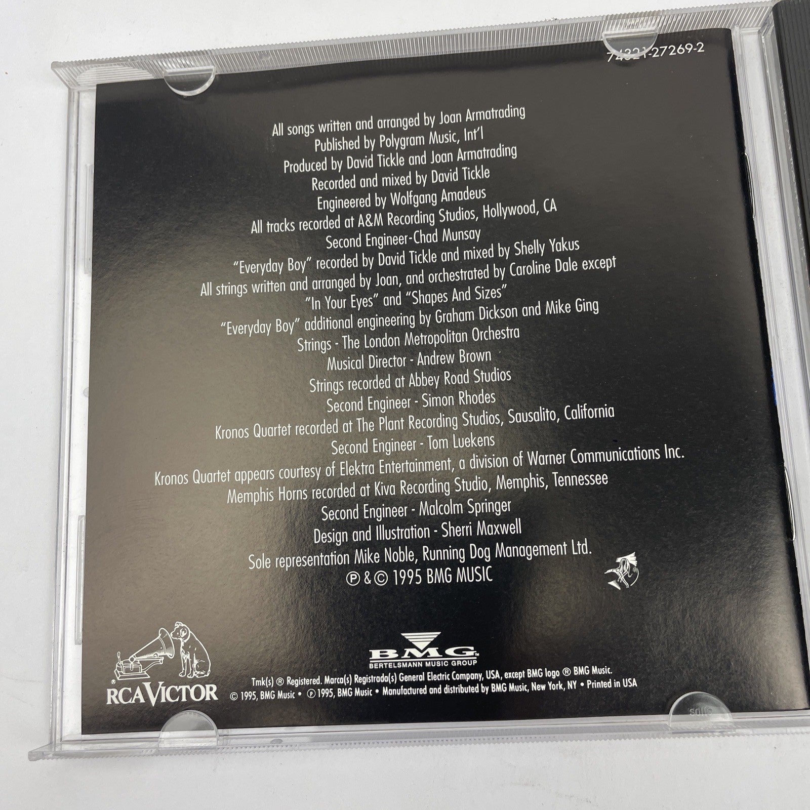 Jean Armatrading  What’s Inside Audio CD 1995 BMG Records RCA Victor #1