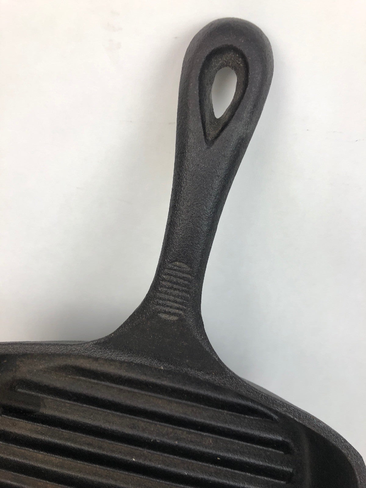 Old Vintage Emeril Cast Iron Square Grill Fry Pan Skillet Cooking Camping Tool