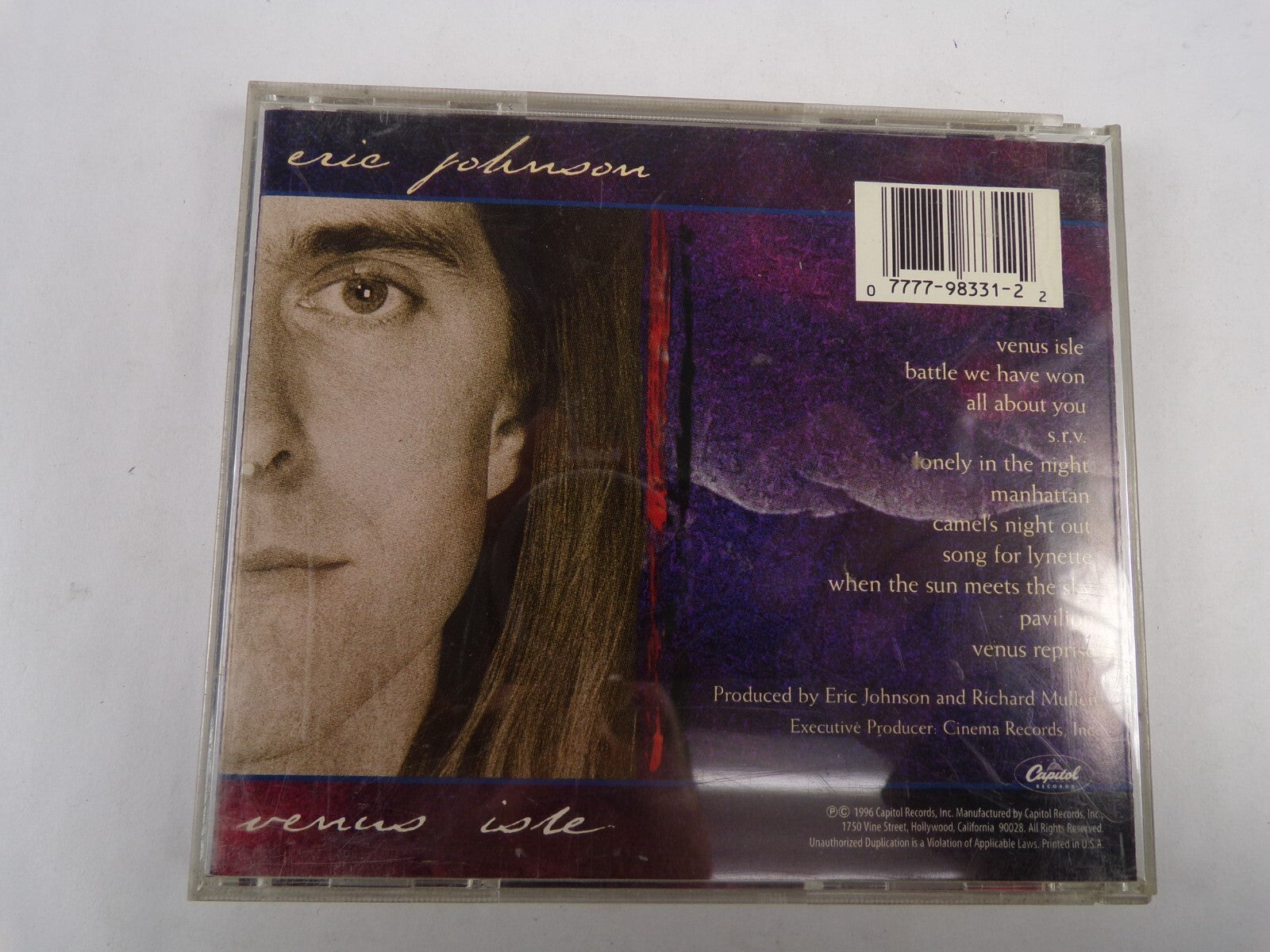 Eric Johnson Venus Isle All About You Camels Night Out Manhattan CD#59