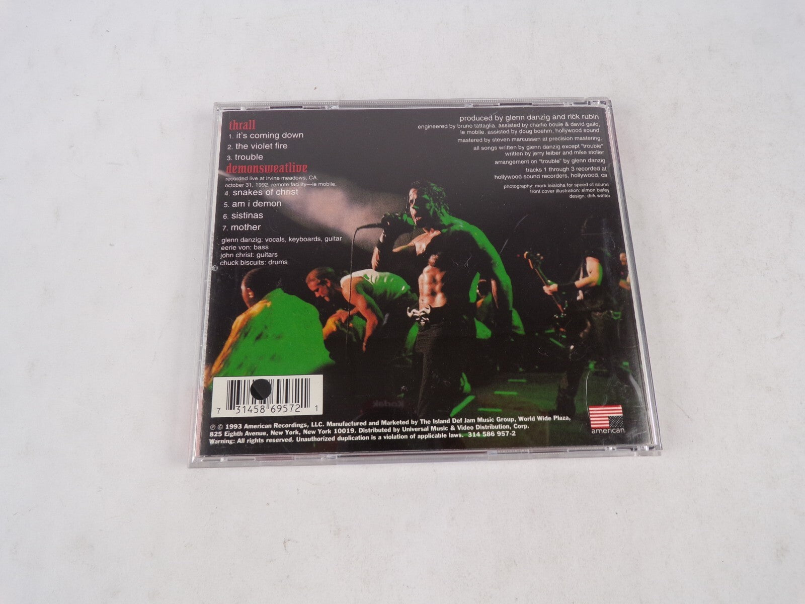 Danzig Thrall-Demonsweatlive It's Coming Down The Violet Fire Trouble CD#22