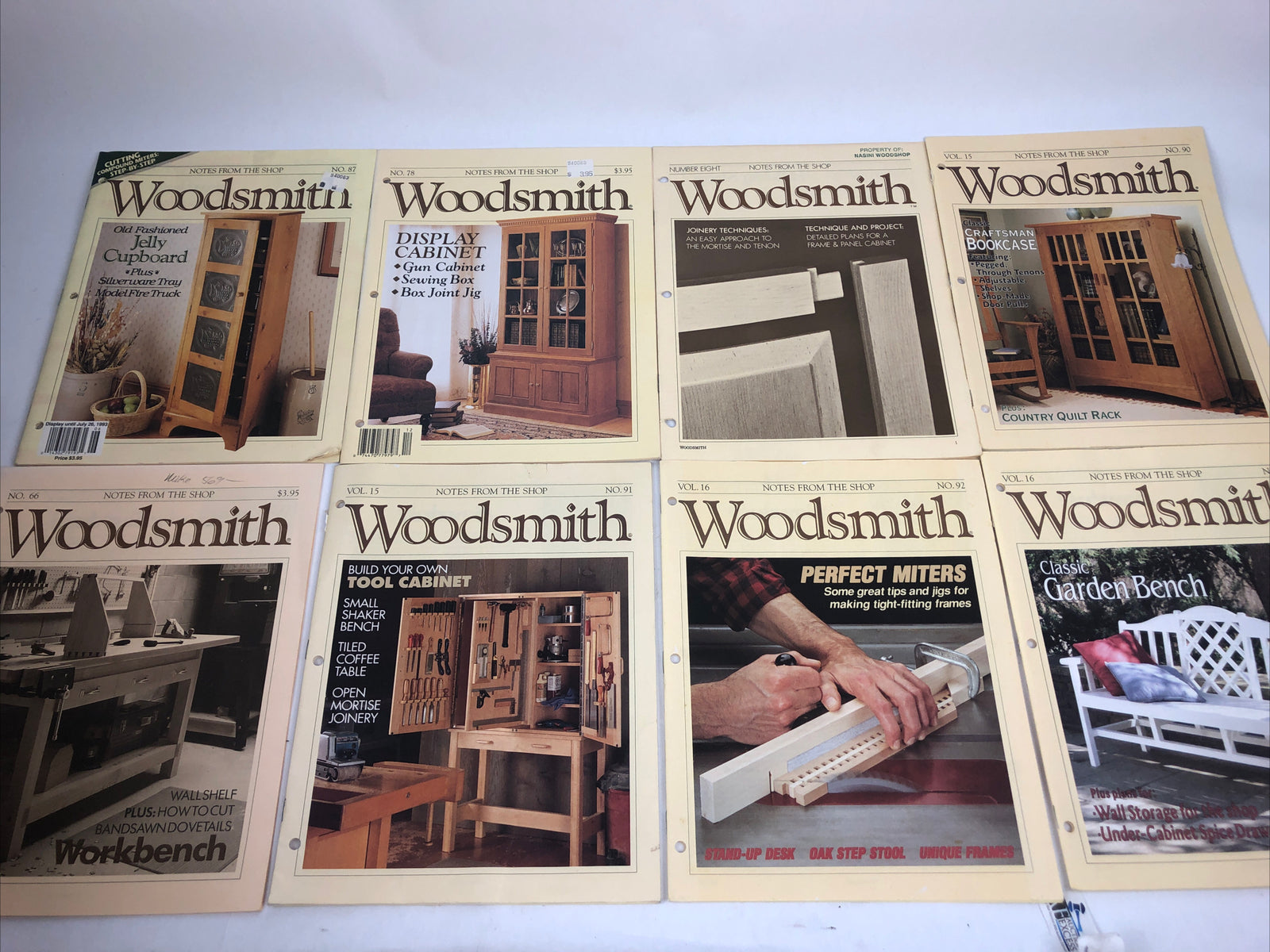 Vintage Woodsmith Notes from the Shop ORIGINAL Lot of 30 Random Issues FREESHIP