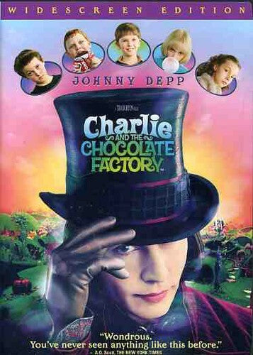 Charlie and the Chocolate Factory (DVD, 2005, Widescreen) Johnny Depp Free Ship