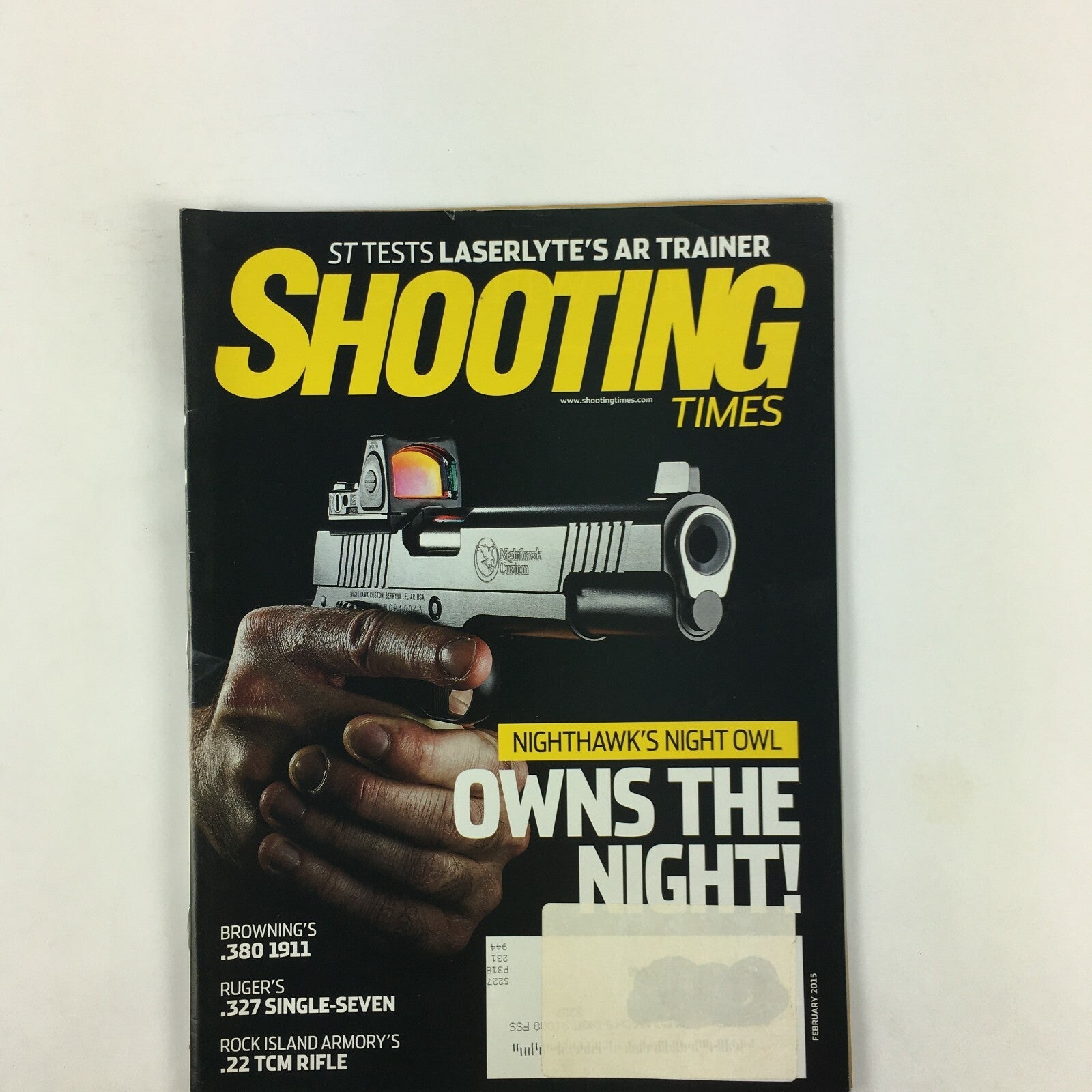February 2015 Shooting Times Magazine Nighthawks Night Owl Owns the Night .380