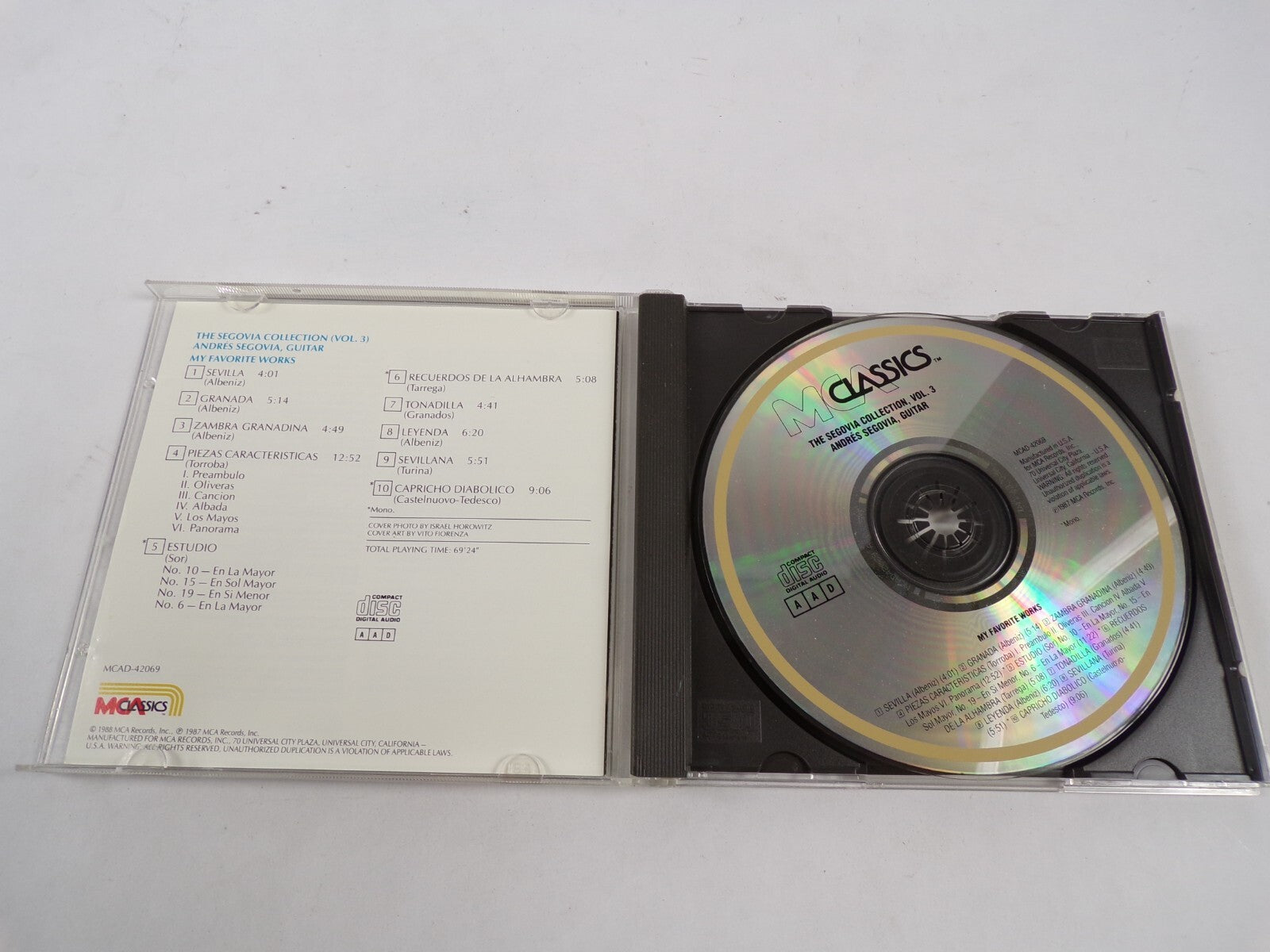The Sedovia Collection Albeniz+Granados+Tarrega+Torroba & Others CD#43