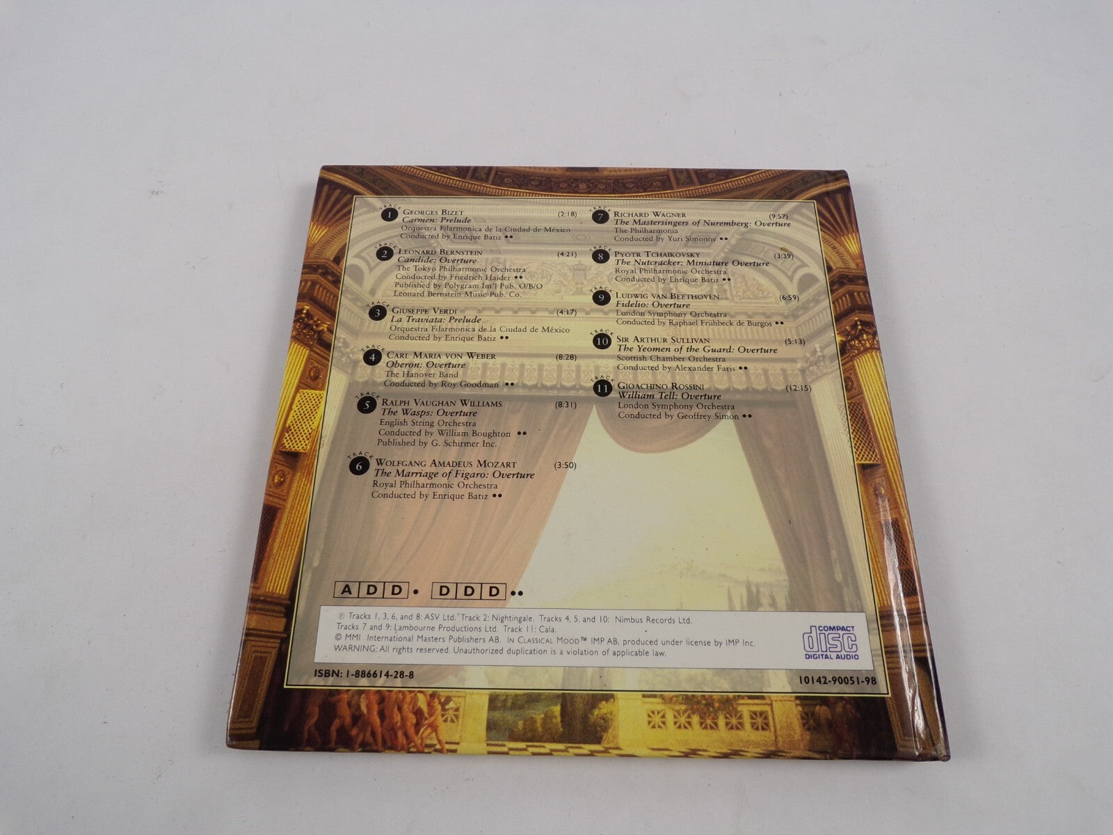 The Classical Mood Great Overtures Georges Bizet Leonard Bernsten Giuseppe CD#2